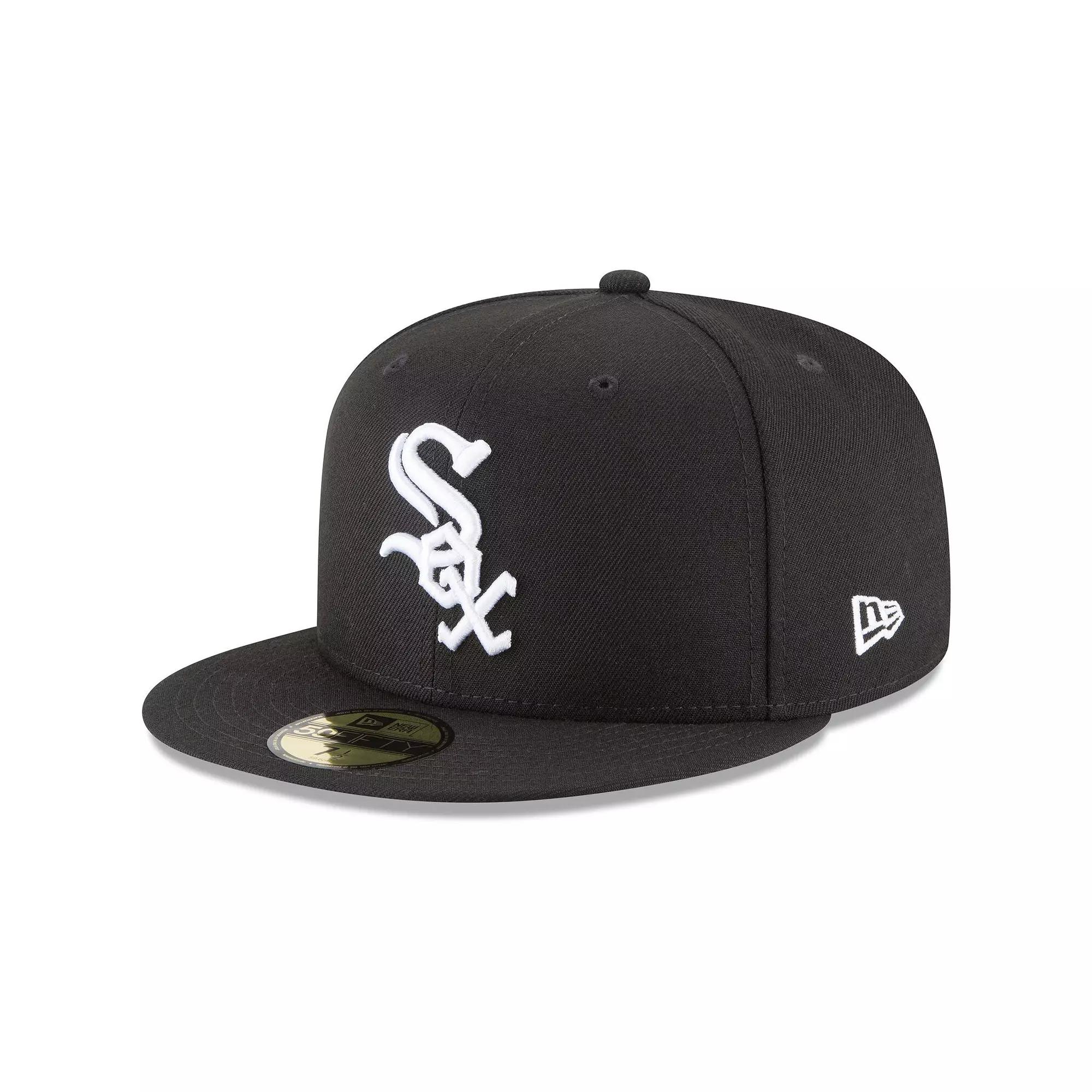 Men's New Era Black Chicago White Sox 59FIFTY Fitted Hat, Size: 7 Product Image