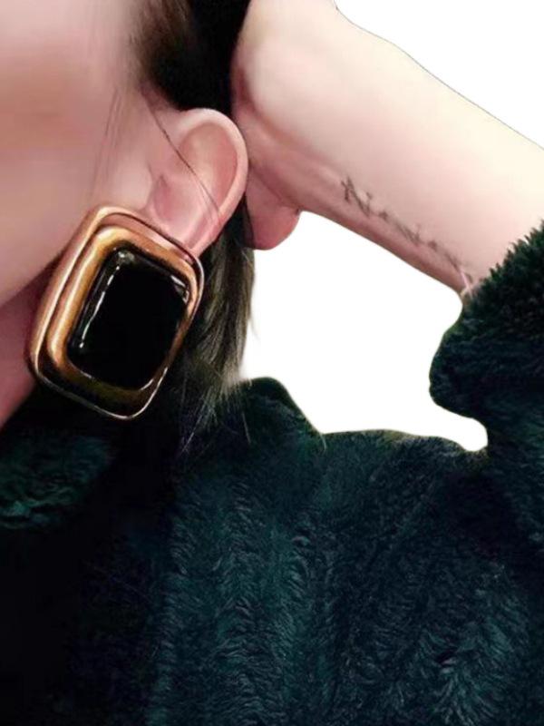 Geometric Shiny Earrings Accessories Product Image