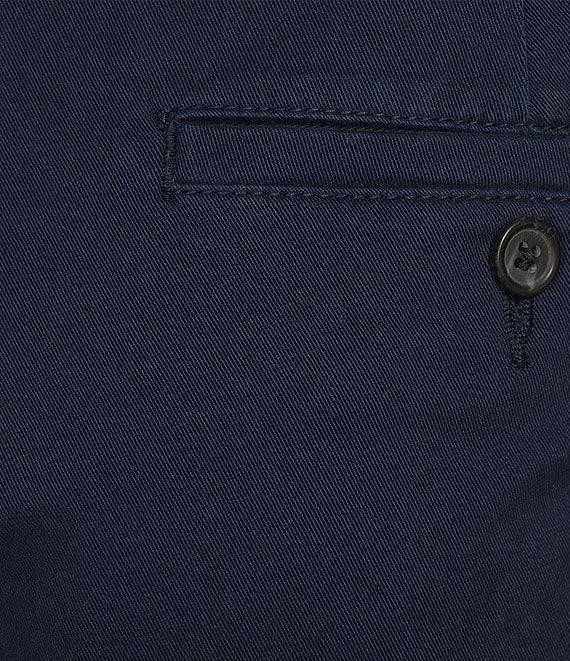 Roundtree & Yorke The Cloud Collection 8#double; Flat-Front Tech Pocket Washed Chino Shorts Product Image