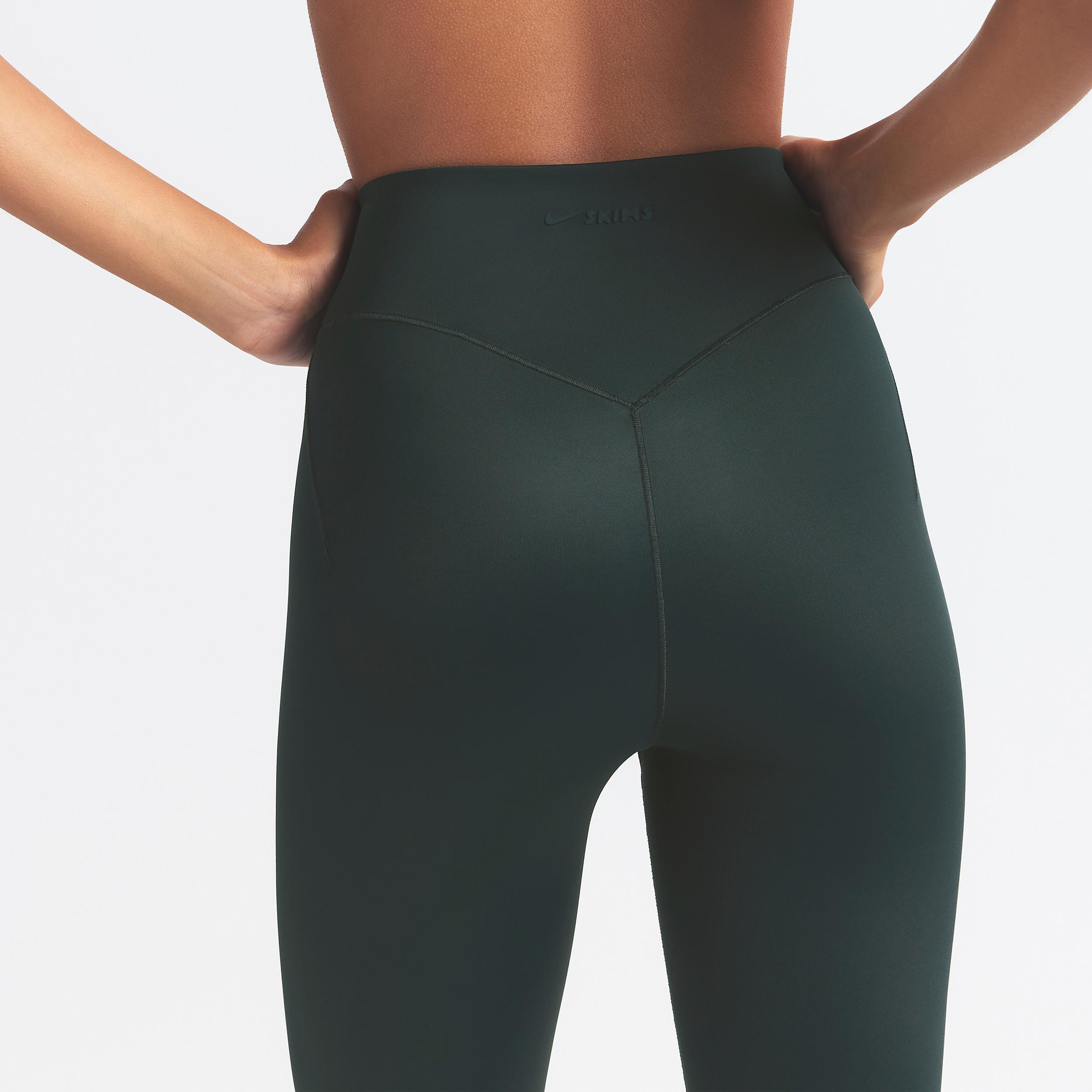 Nike Womens SKIMS Shine High-Waisted Bonded 26 Leggings | BOLEG8352W-DKT Product Image