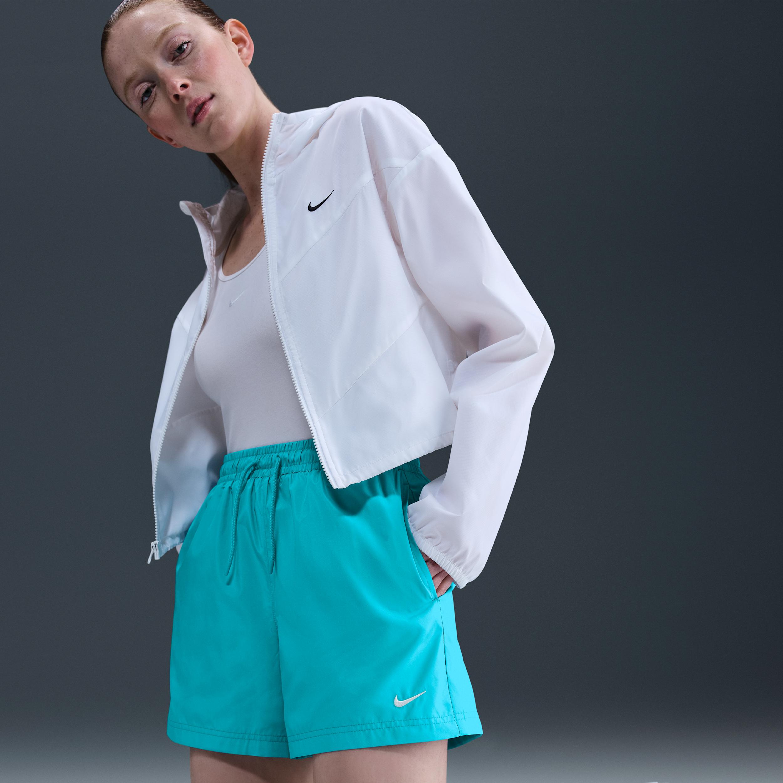 Womens Nike Sportswear Classic Wovens Mid-Rise Shorts | FV7557-017 Product Image