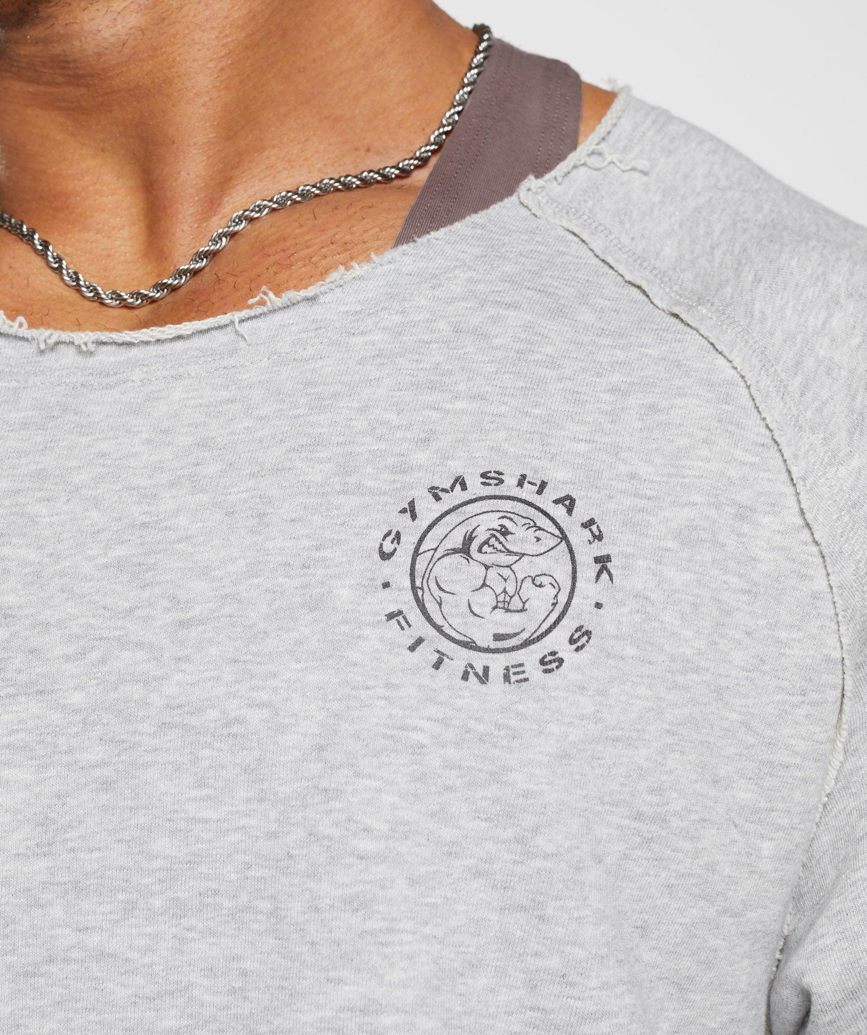 Gymshark Legacy Rag Top - Light Grey Marl Male Product Image