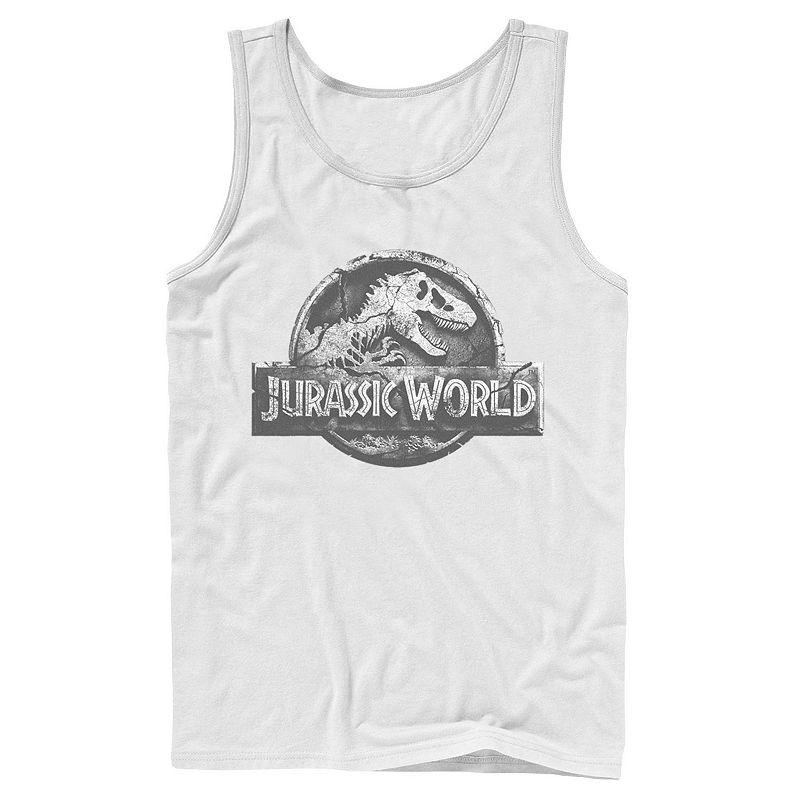 Men's Jurassic World Two Return Stone Logo Tank Top,  Product Image