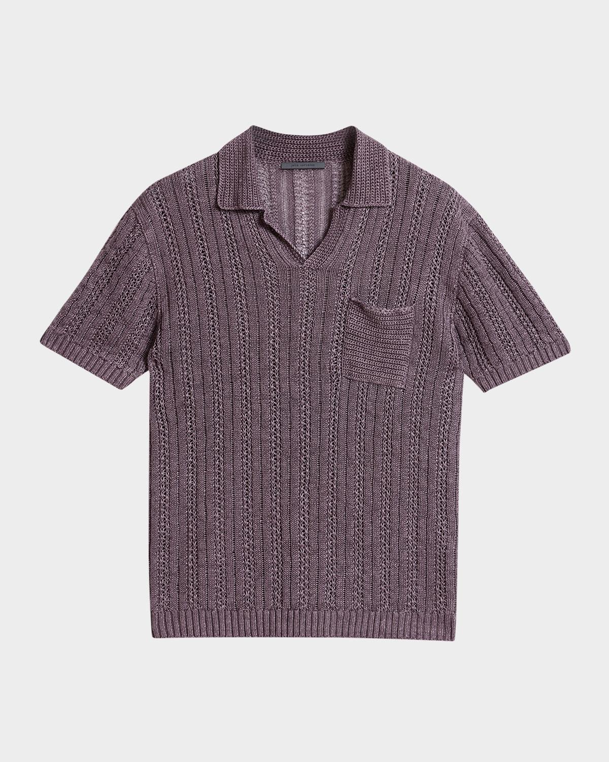 Mens Classic-Fit Mesh Polo Shirt Product Image