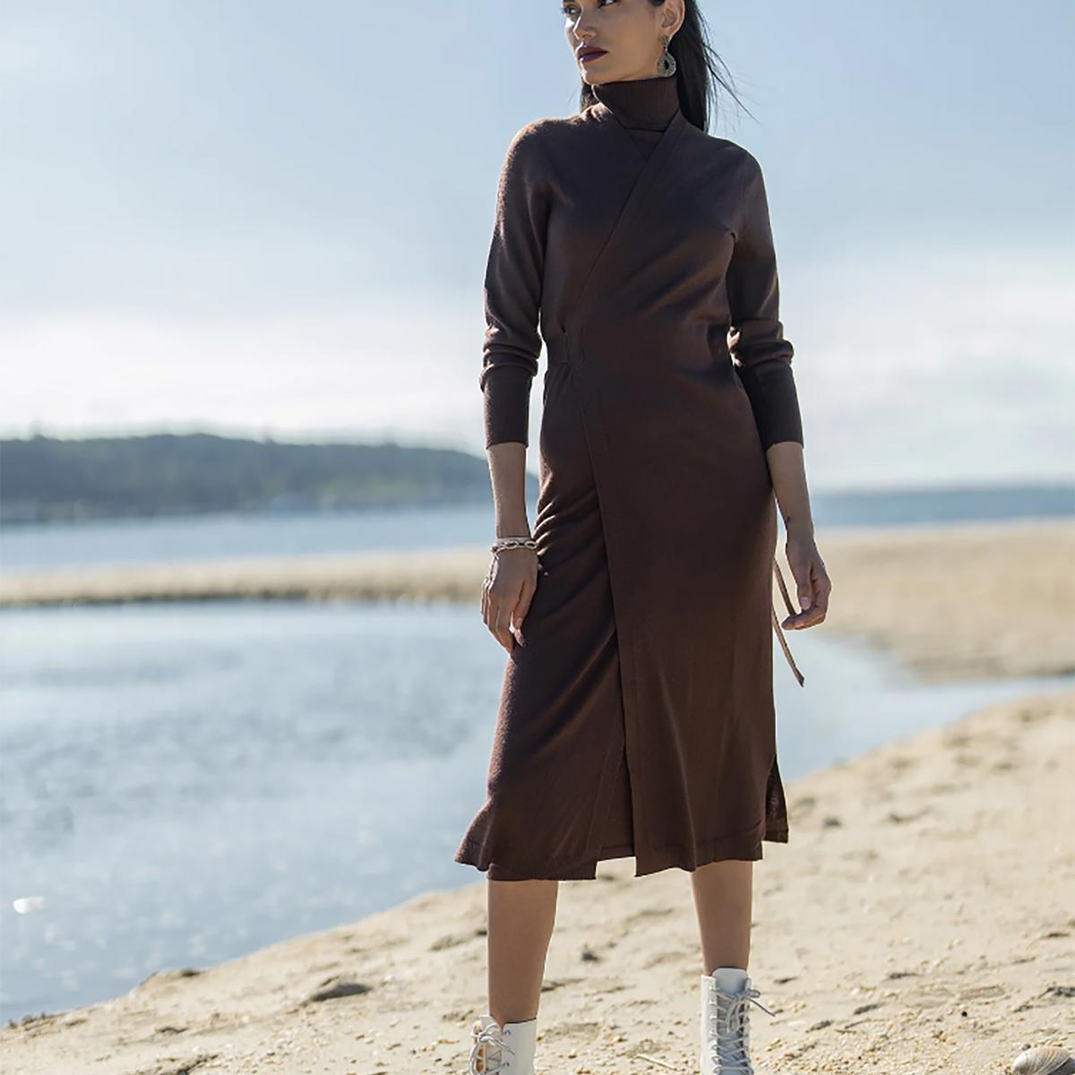 Ellie Makir Sleeveless Sweater Dress Product Image