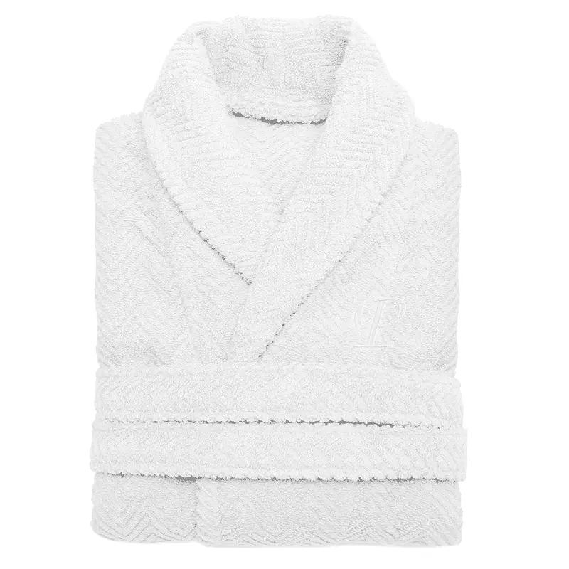 Linum Home Textiles Turkish Cotton Personalized Herringbone Weave Bathrobe, Adult Unisex,  Product Image