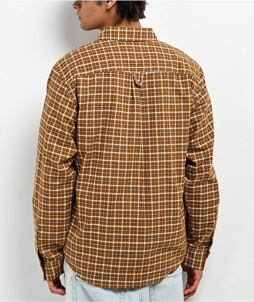 HUF Echo Oxford Plaid Long Sleeve Button Up Shirt Product Image