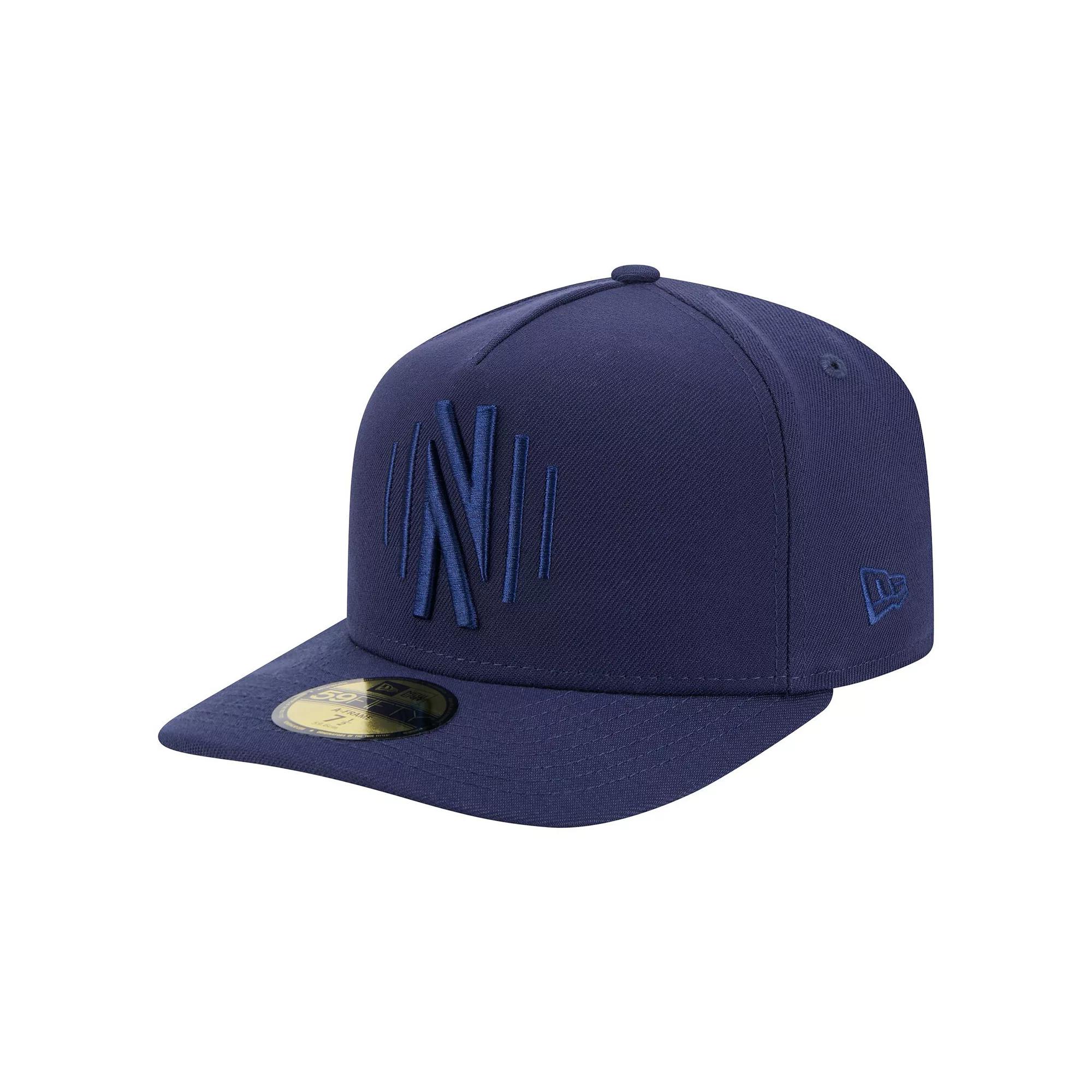 Men's New Era Navy Atlanta United FC Color Pack A-Frame 59FIFTY Fitted Hat,  Product Image