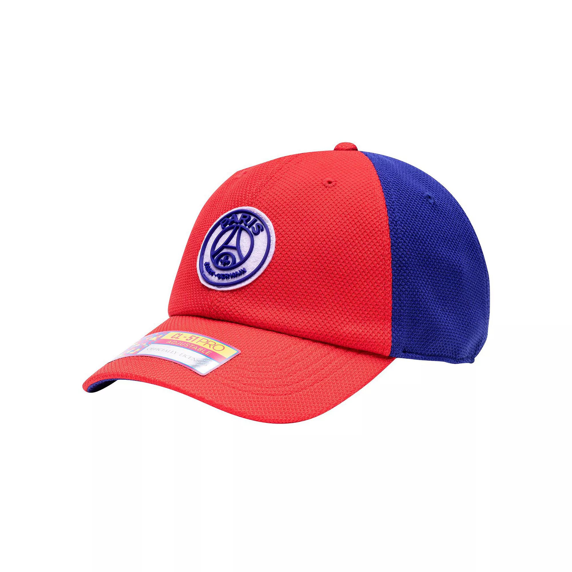 Men's Fan Ink  Red/Navy Paris Saint-Germain Striker Adjustable Hat, Psg Red Product Image