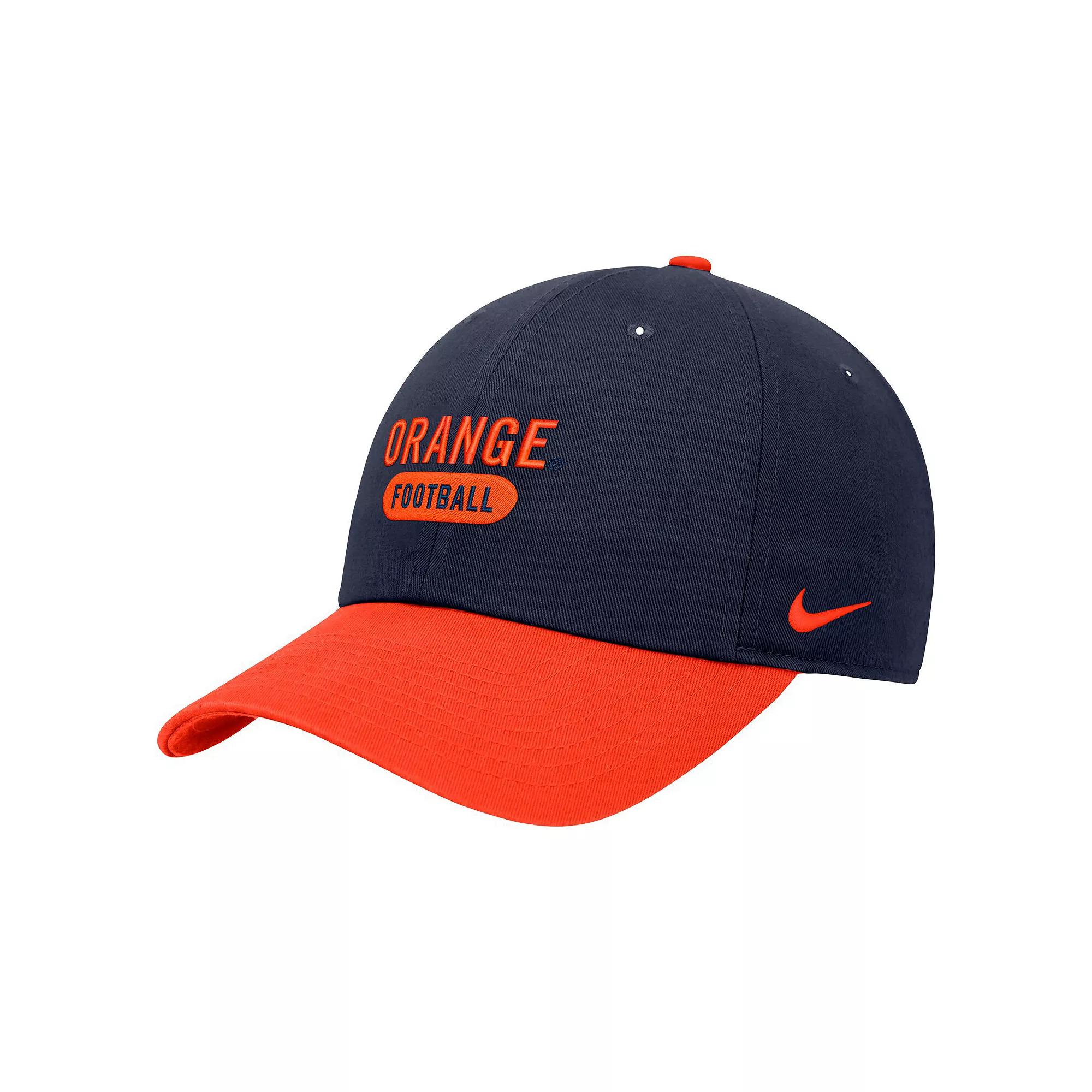 Men's Nike Navy Syracuse Orange Colorblock Club Adjustable Hat, Blue Product Image