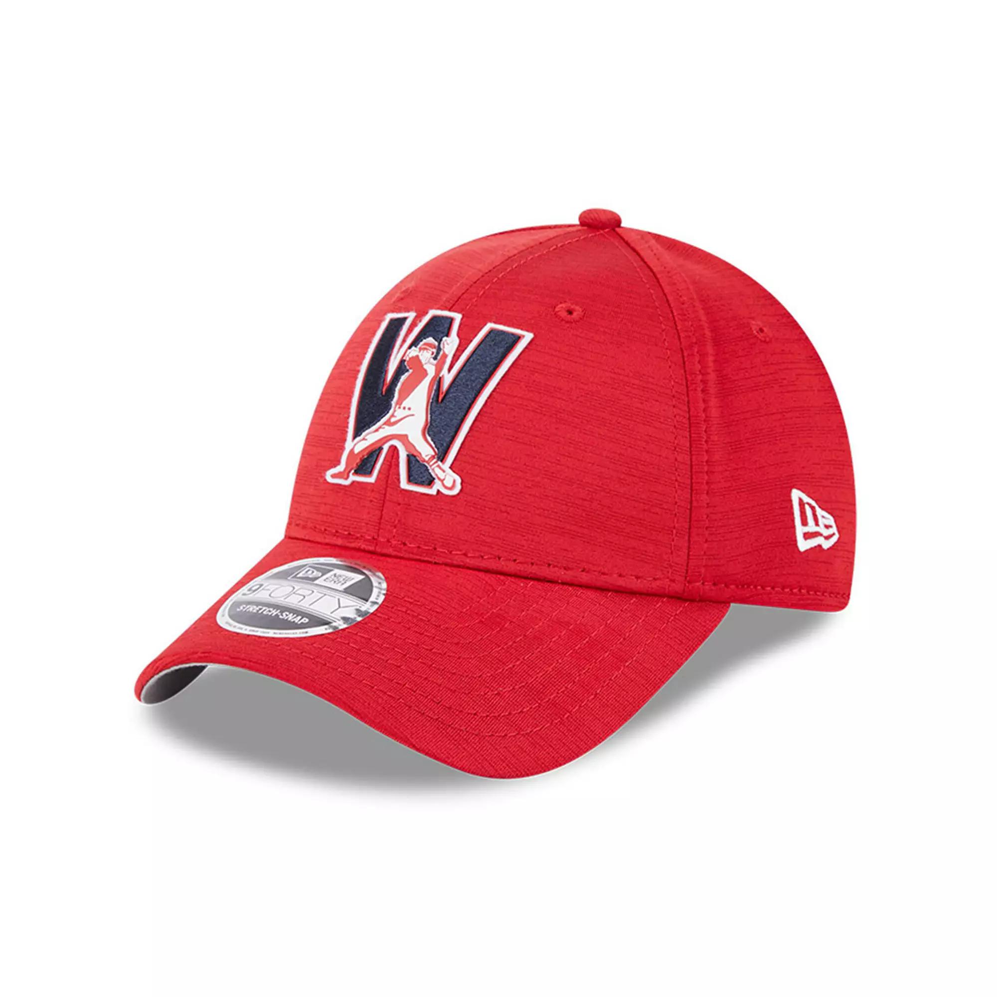 Men's New Era Red Washington Nationals 2023 Clubhouse 9FORTY Snapback Hat Product Image