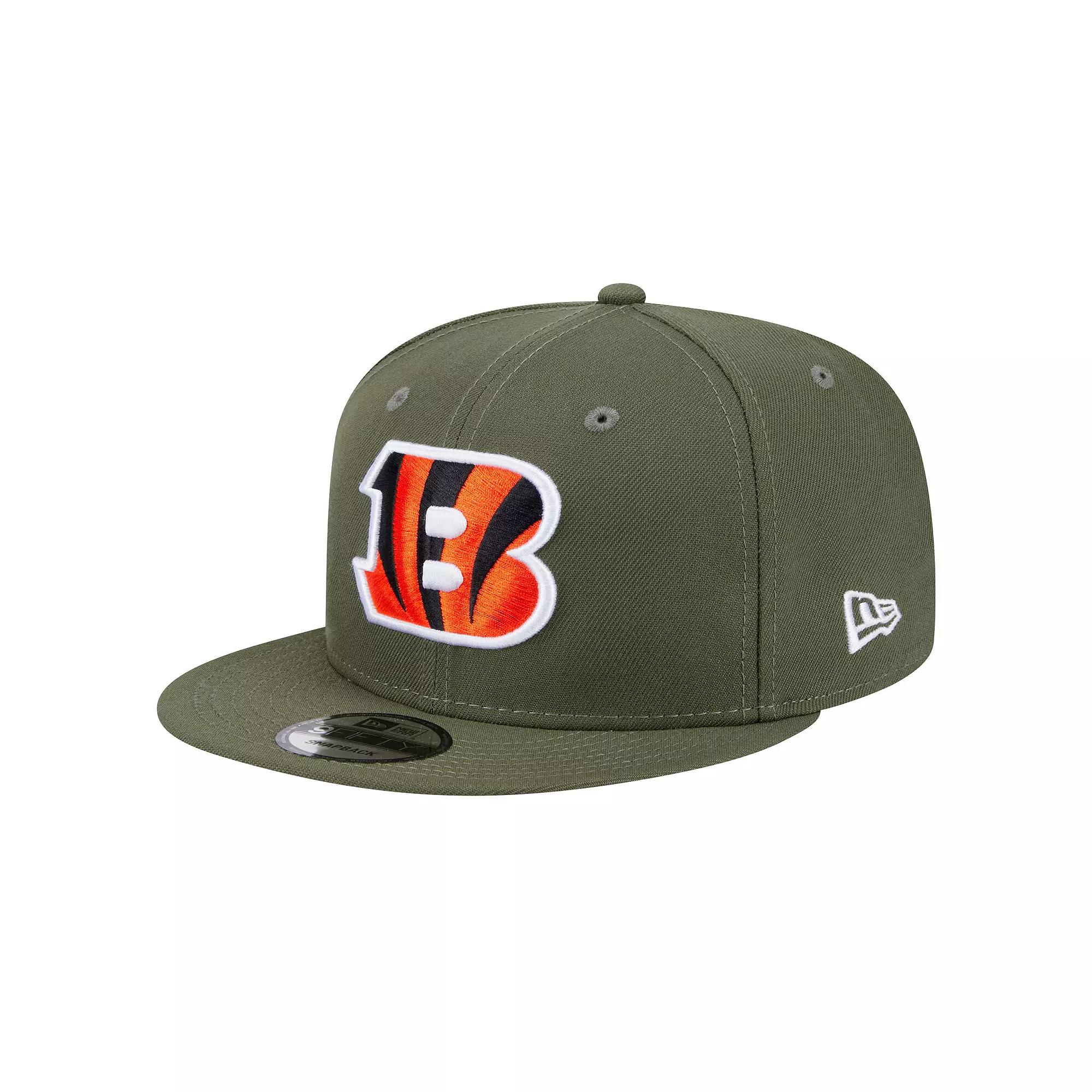 Men's New Era Olive Cincinnati Bengals Main 9FIFTY Snapback Hat, Team Product Image