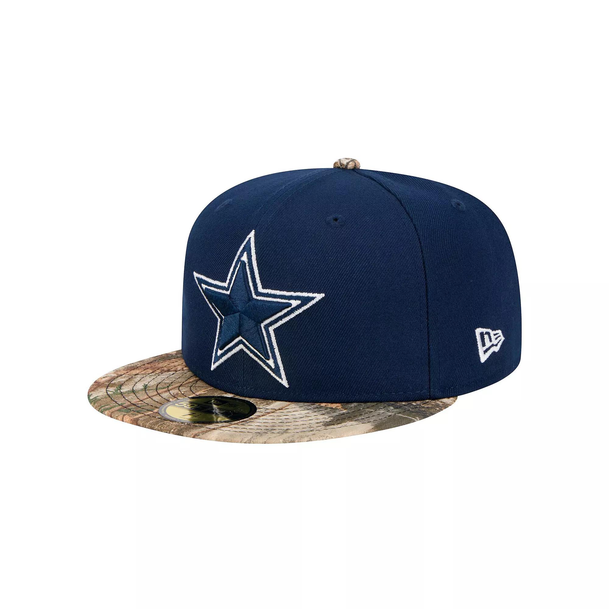 Men's New Era Navy/Realtree Camo Dallas Cowboys Active 59FIFTY Fitted Hat,  Product Image
