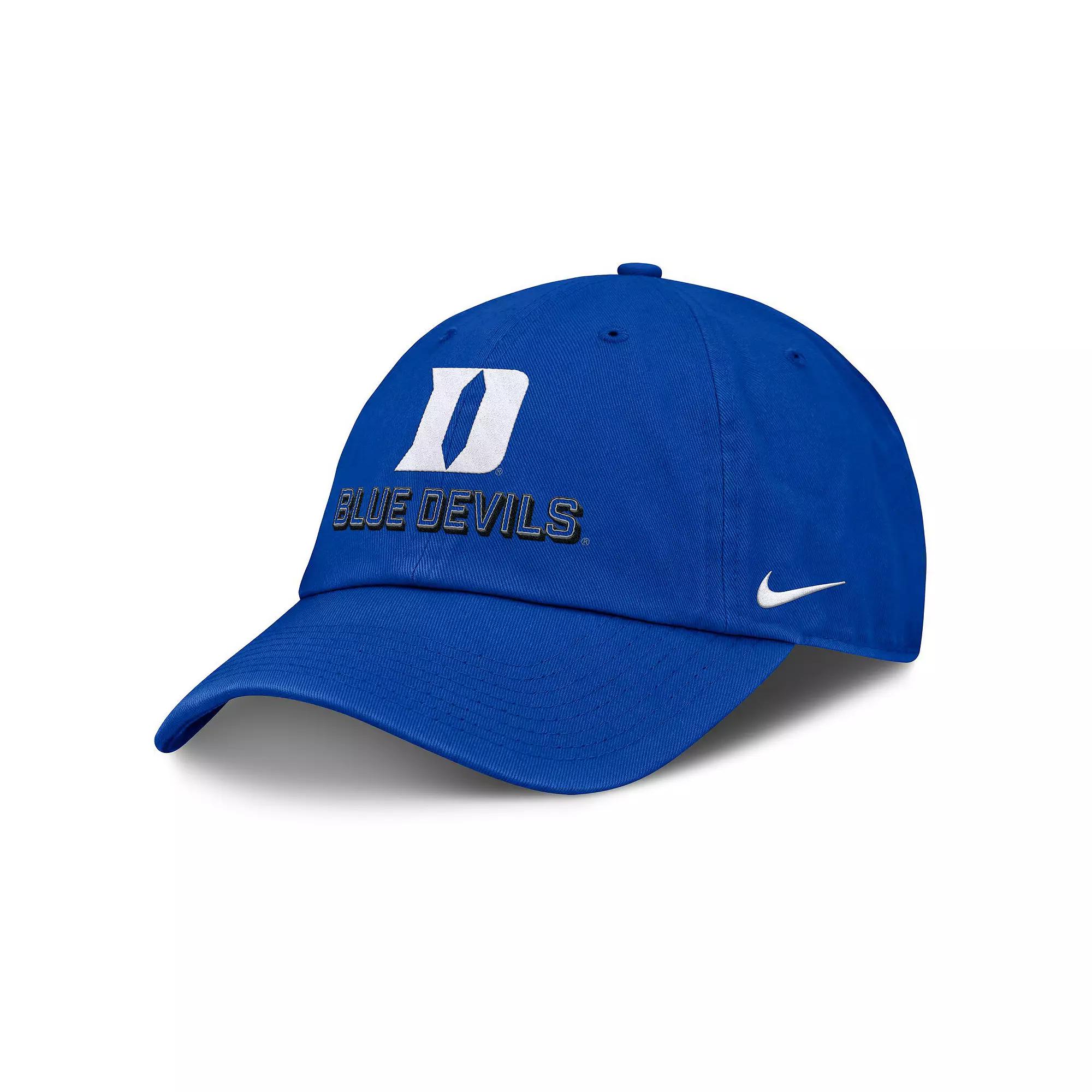 Duke On-Field Club Gameday Nike Mens College Adjustable Hat | NC014EVDU-MBJ Product Image