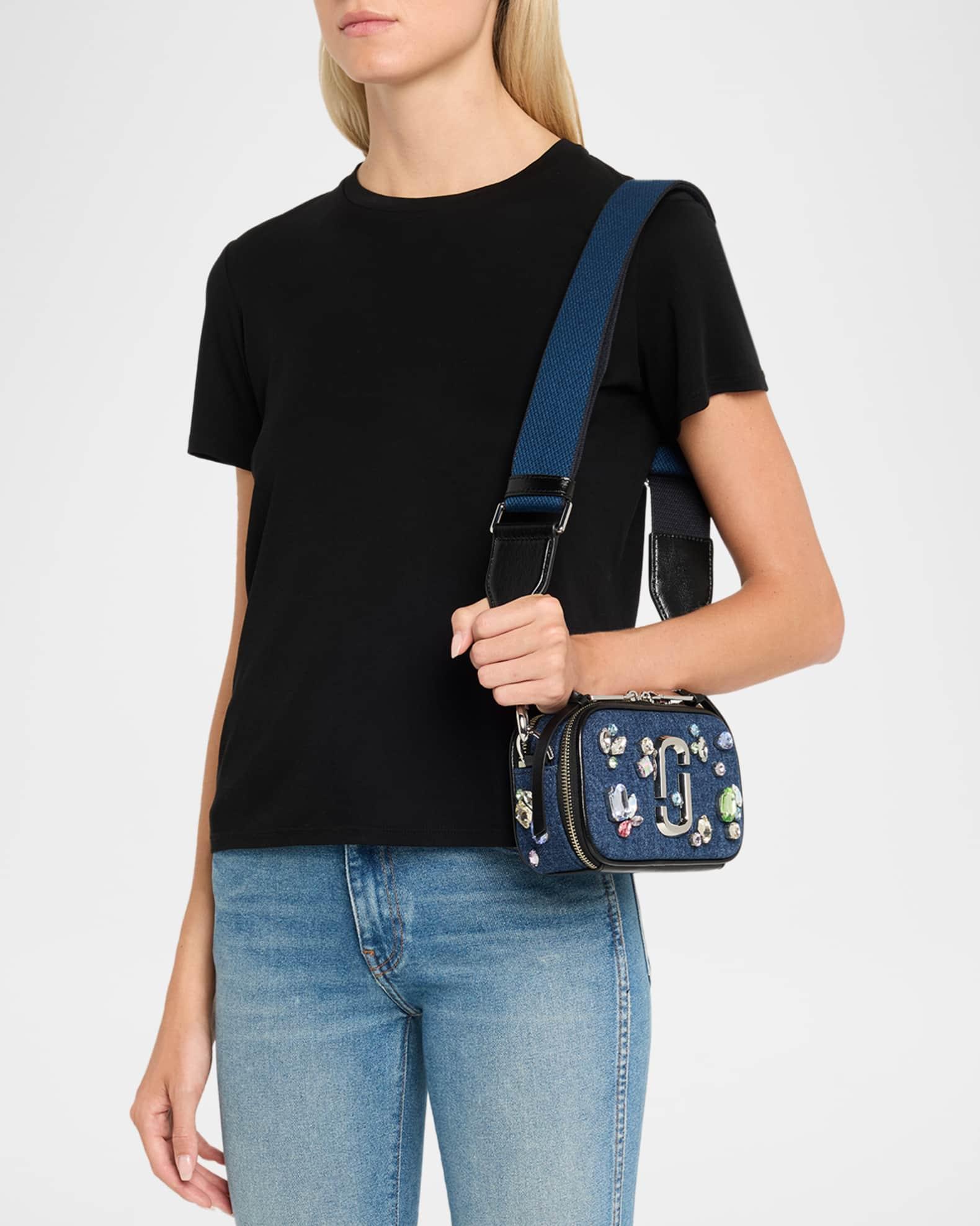 The Snapshot Embellished Denim Crossbody Bag Product Image