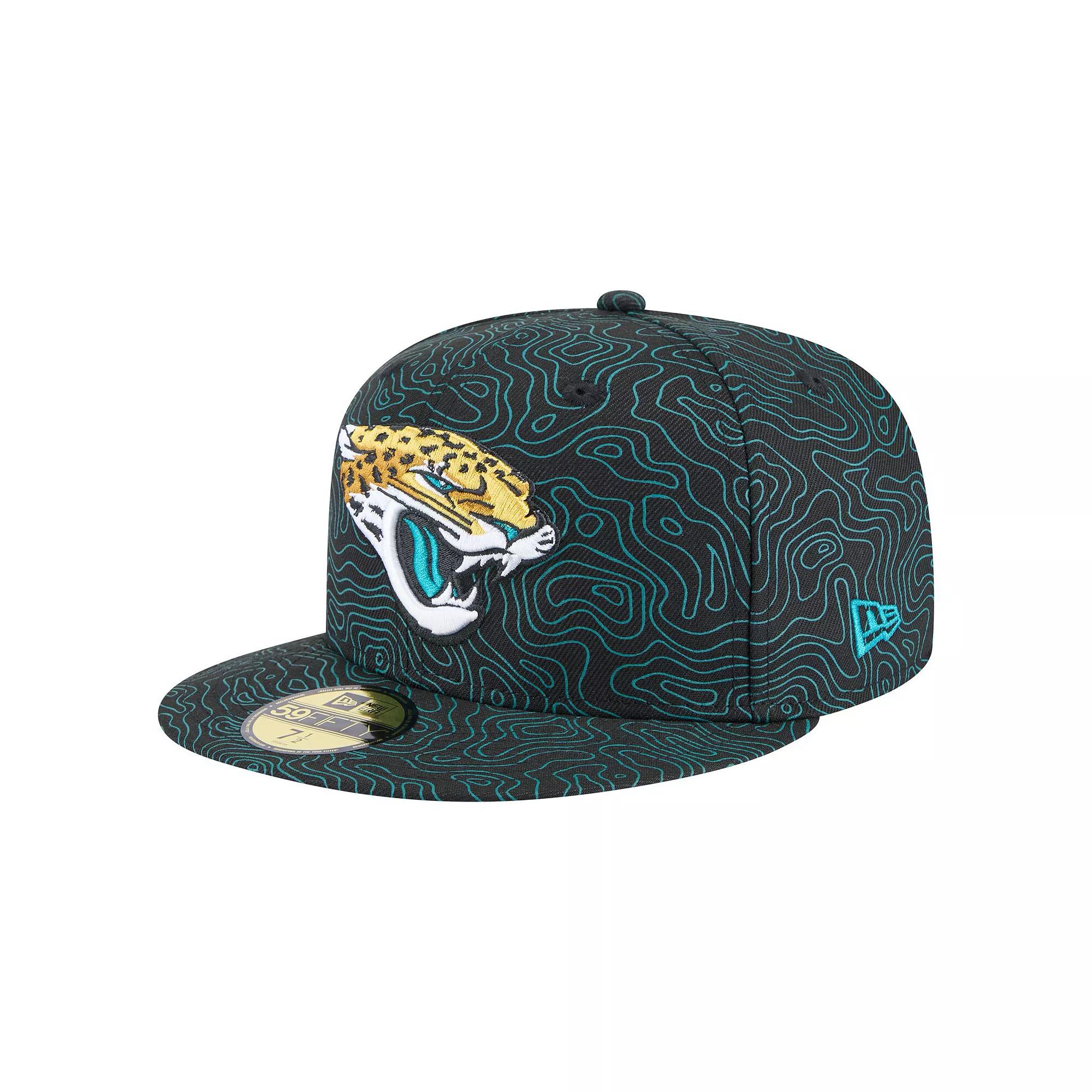 Men's New Era Black Jacksonville Jaguars Geo 59FIFTY Fitted Hat,  Product Image