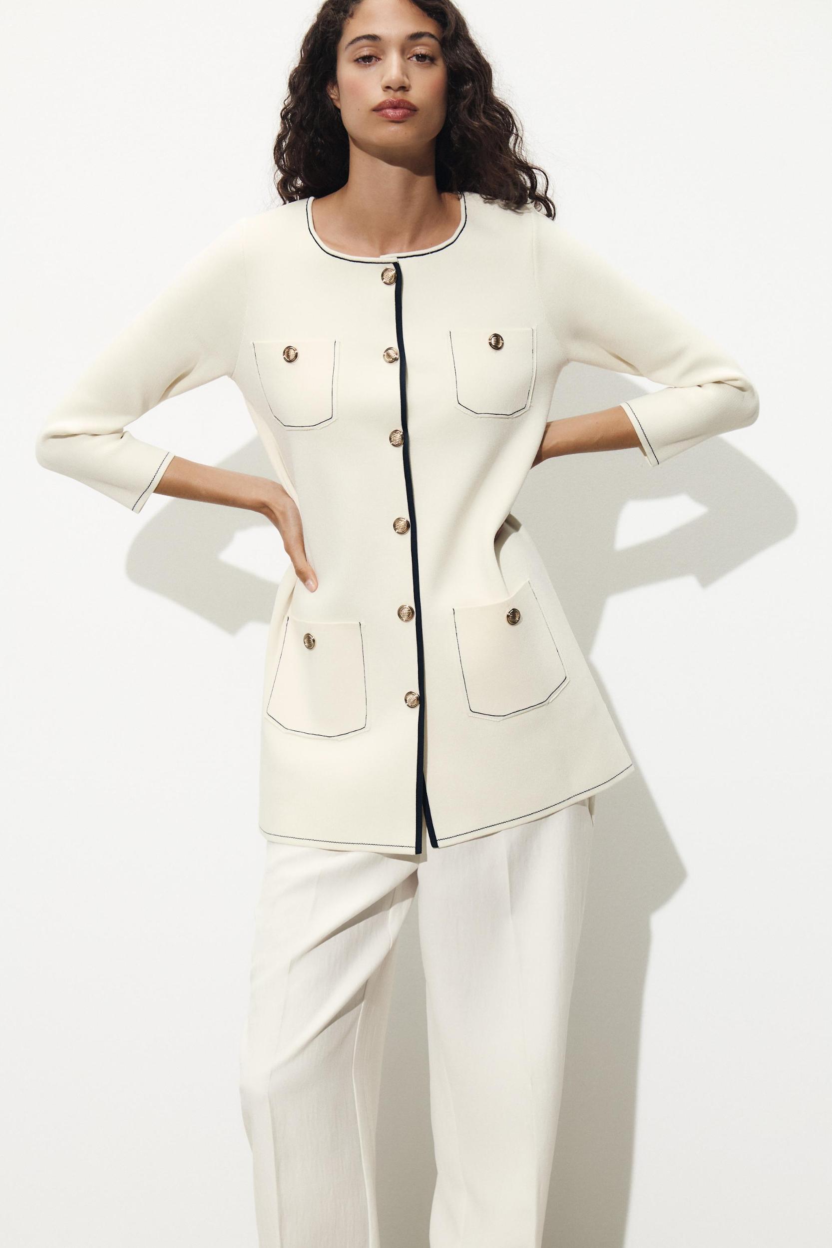 LONG KNIT JACKET Product Image