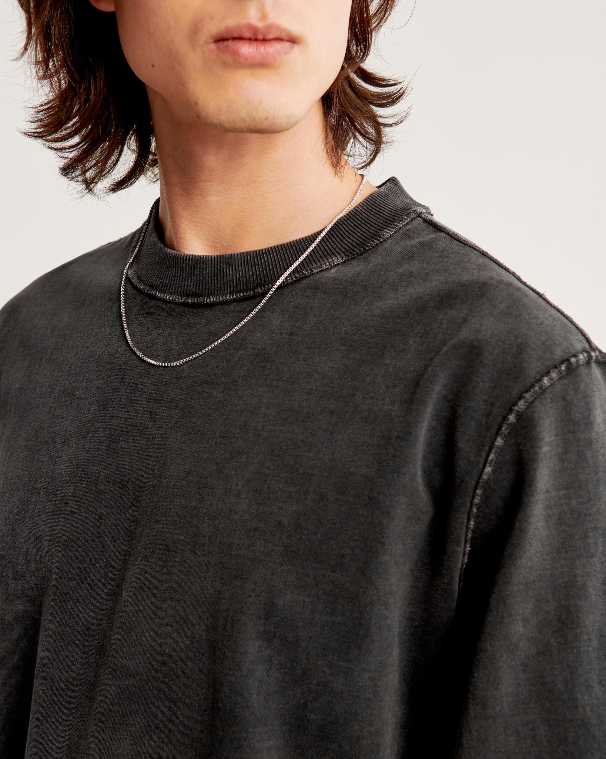 Long-Sleeve Premium Heavyweight Cropped Tee Product Image