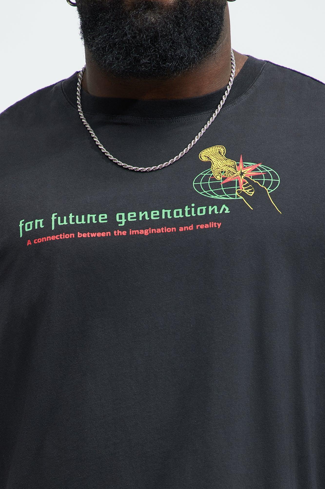 For Future Generations Oversized Short Sleeve Tee - Black Product Image