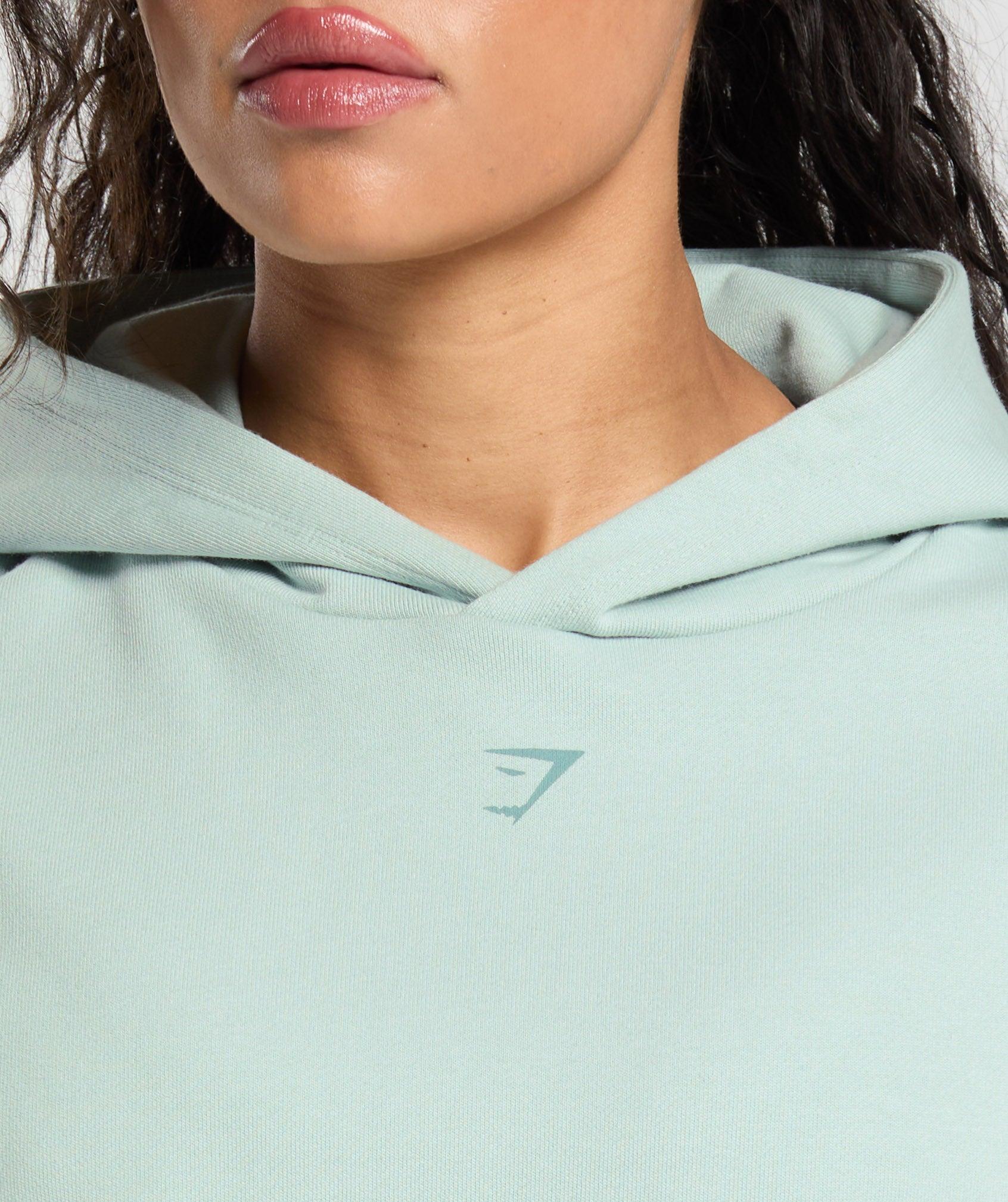 Gymshark Back Gains Graphic Hoodie - Morning Blue Female Product Image