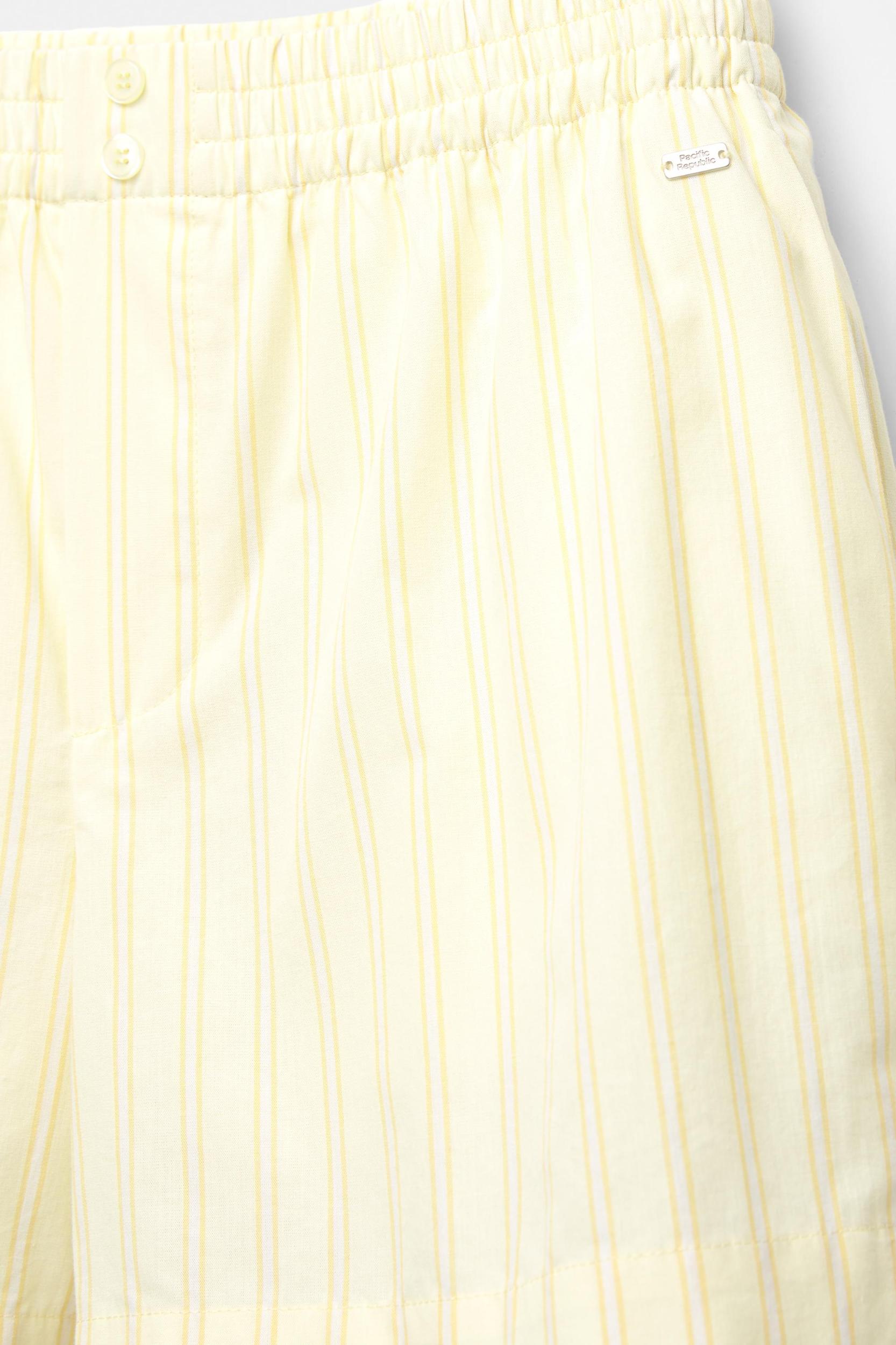 Striped poplin shorts Product Image
