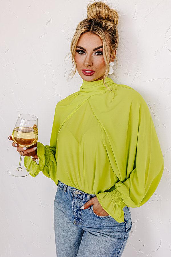 Sweetly Swaying Along Top In Lime Punch Product Image