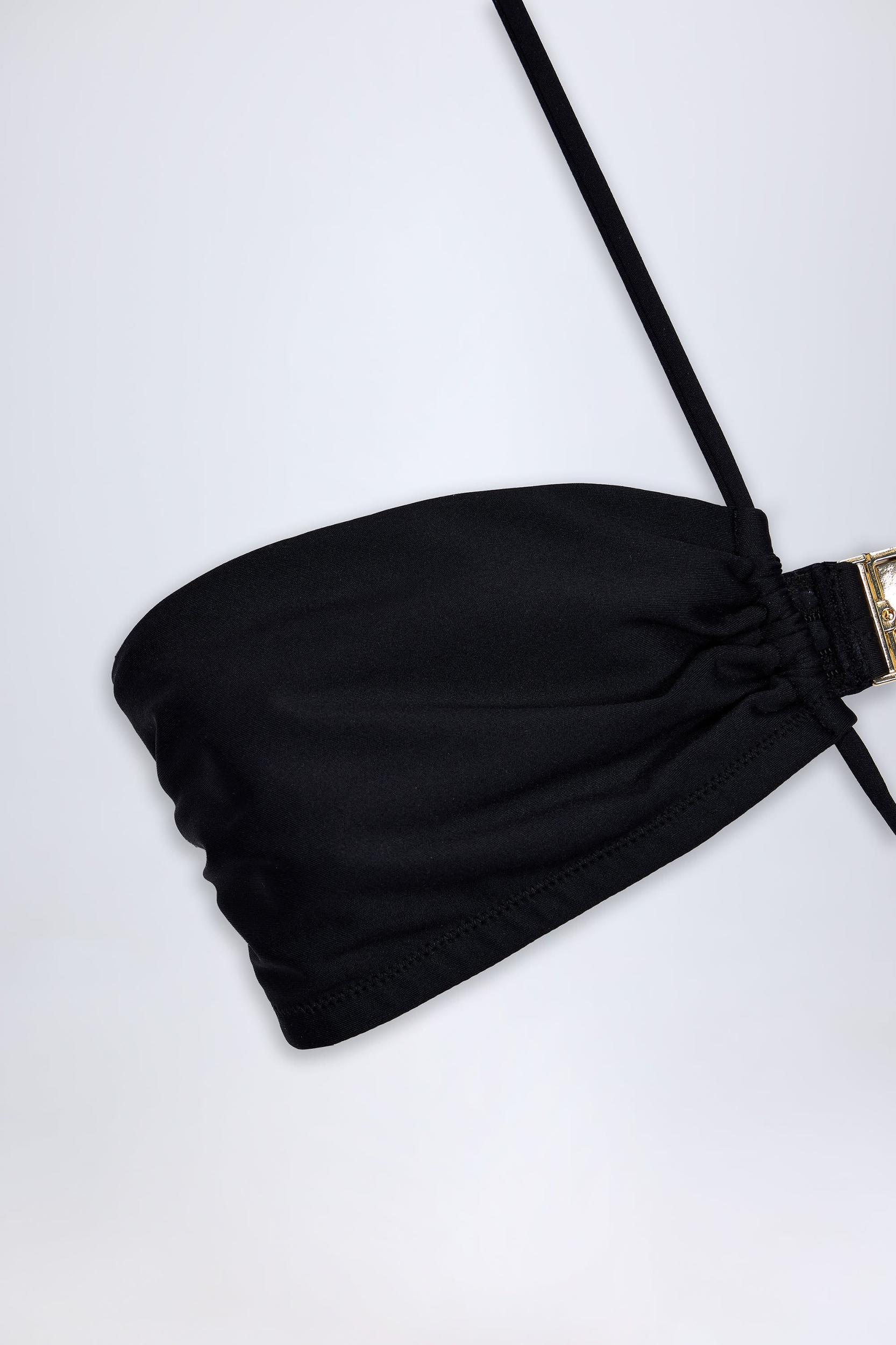 Cut-Out Halterneck Swimsuit in Black Female Product Image