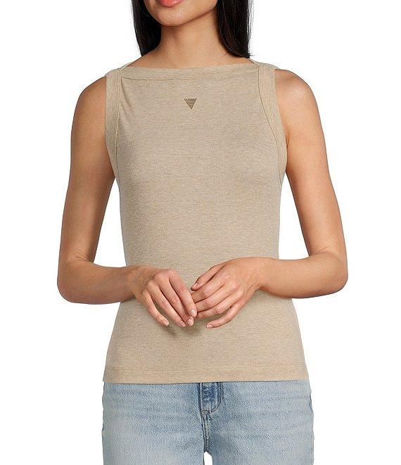 Guess Tina Sleeveless Rib Tank Top Product Image