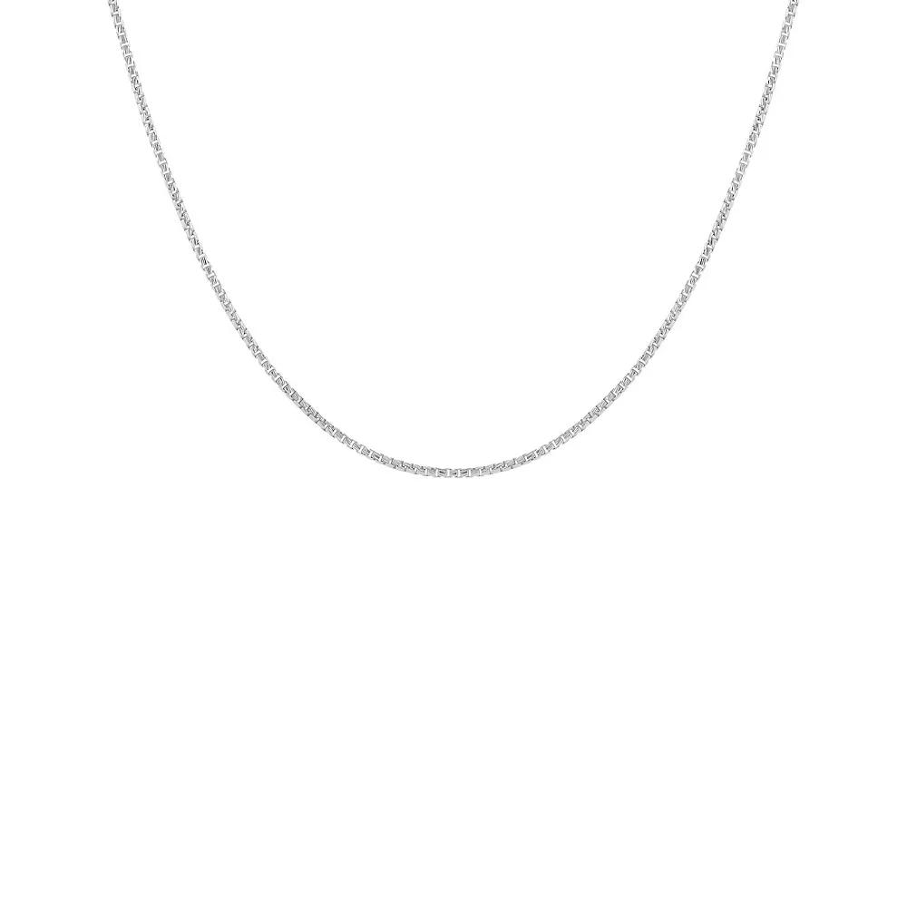 PRIMROSE Sterling Silver Rounded Box Chain Necklace, Women's, Size: 18" Product Image