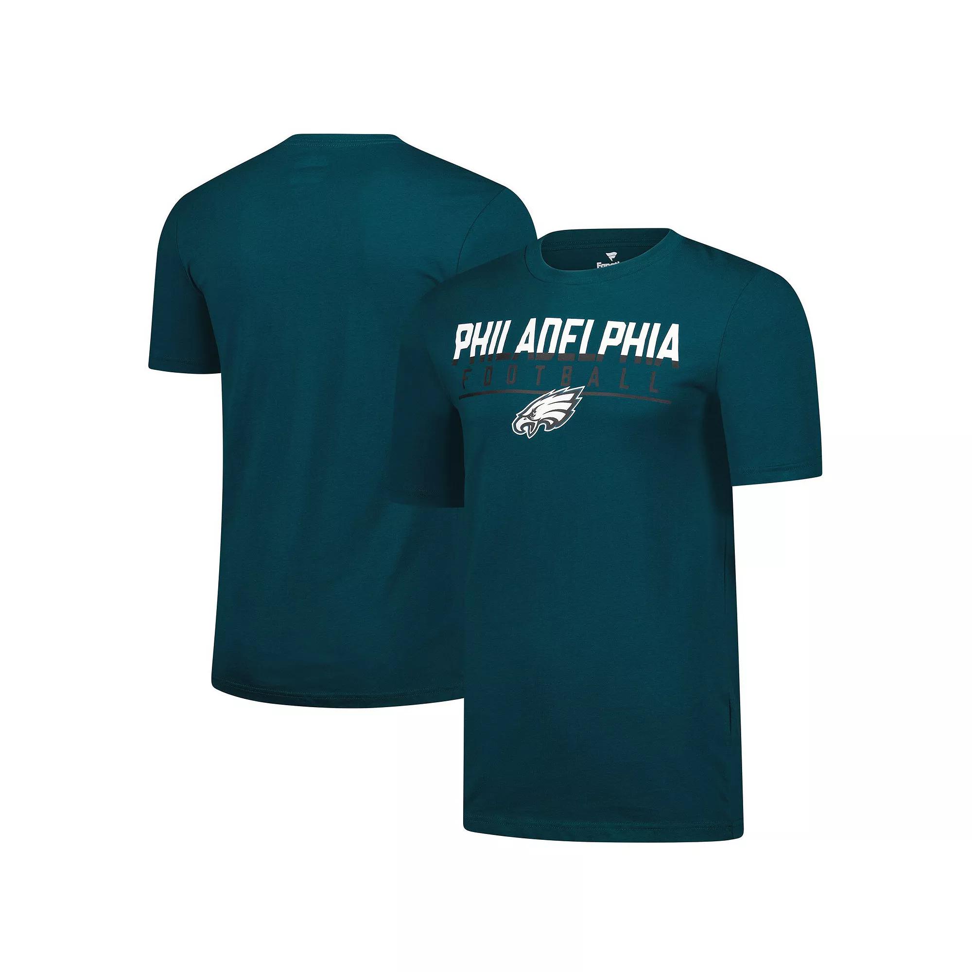 Men's Fanatics  Midnight Green Philadelphia Eagles Blocked T-Shirt, Size: 5XL Product Image