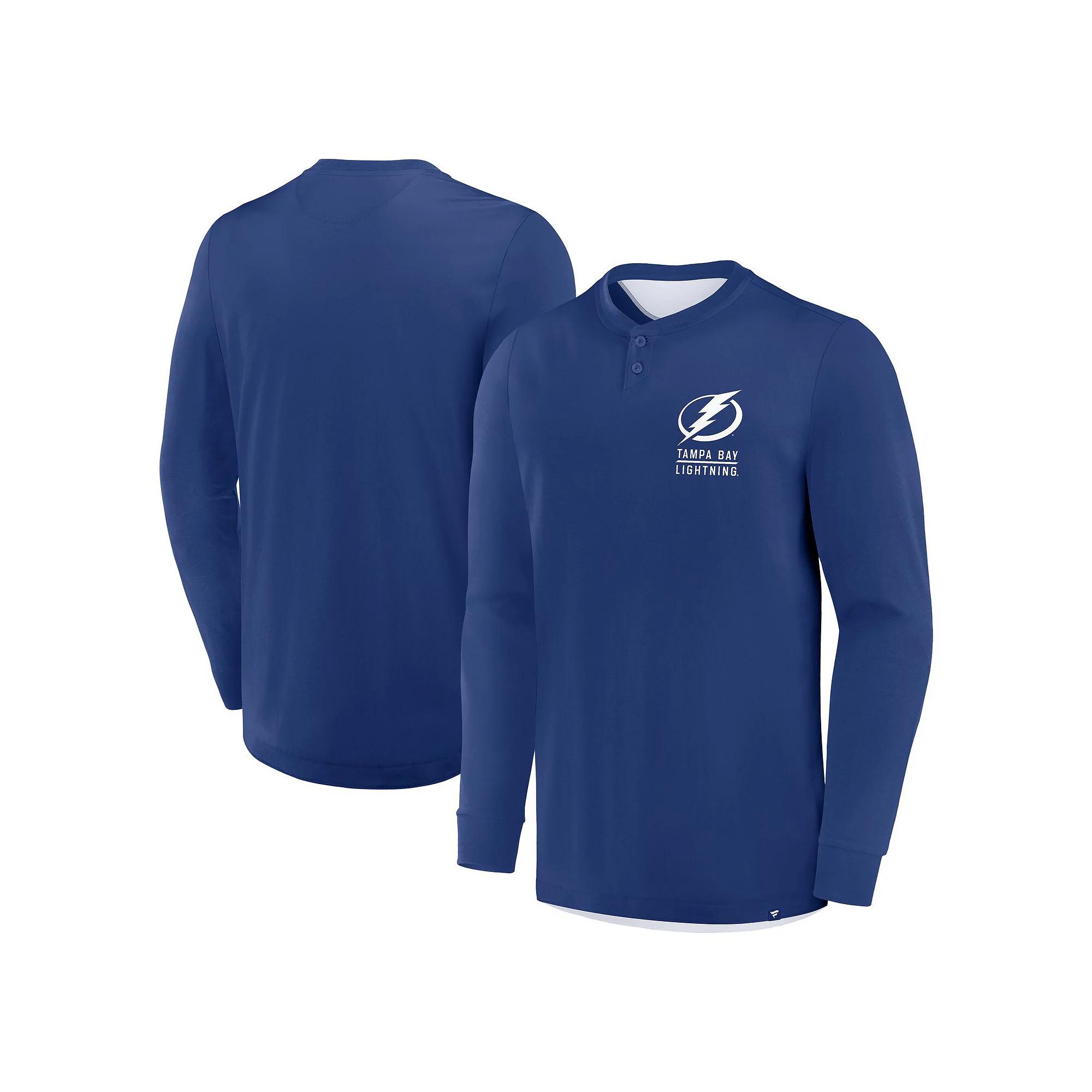 Men's Fanatics Black Pittsburgh Penguins Adrenaline Push Long Sleeve T-Shirt,  Product Image