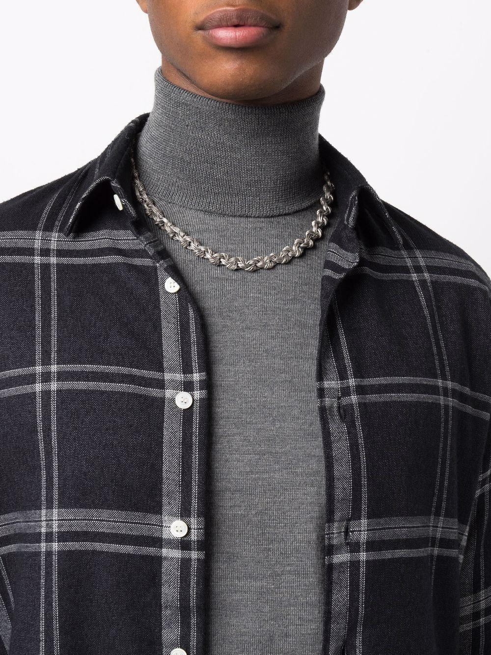 braided knot necklace Product Image