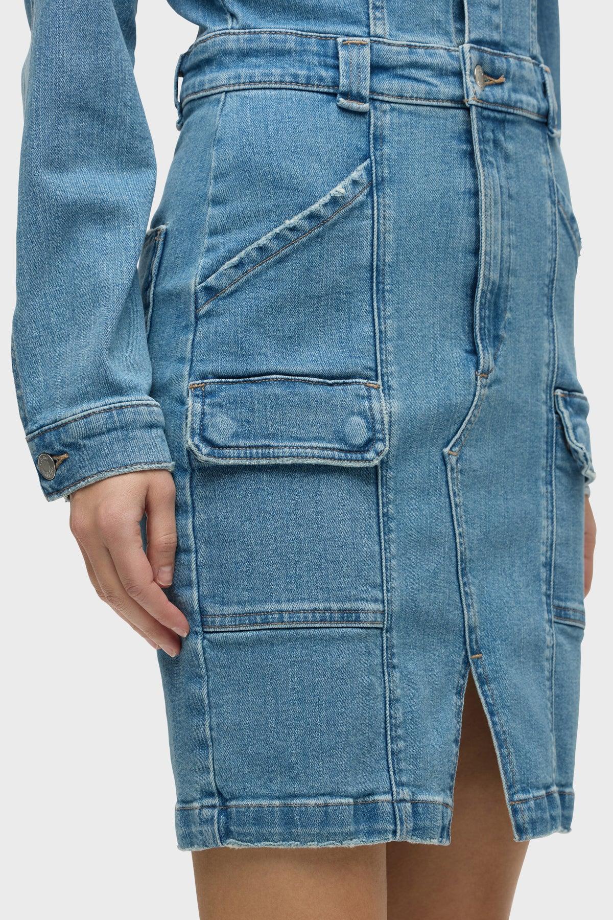 Long Sleeve Reconstructed Dress Female Product Image