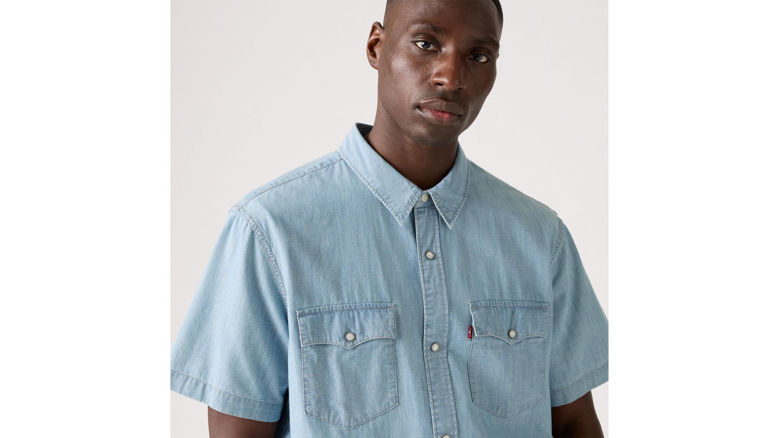 Short Sleeve Relaxed Fit Western Shirt Product Image