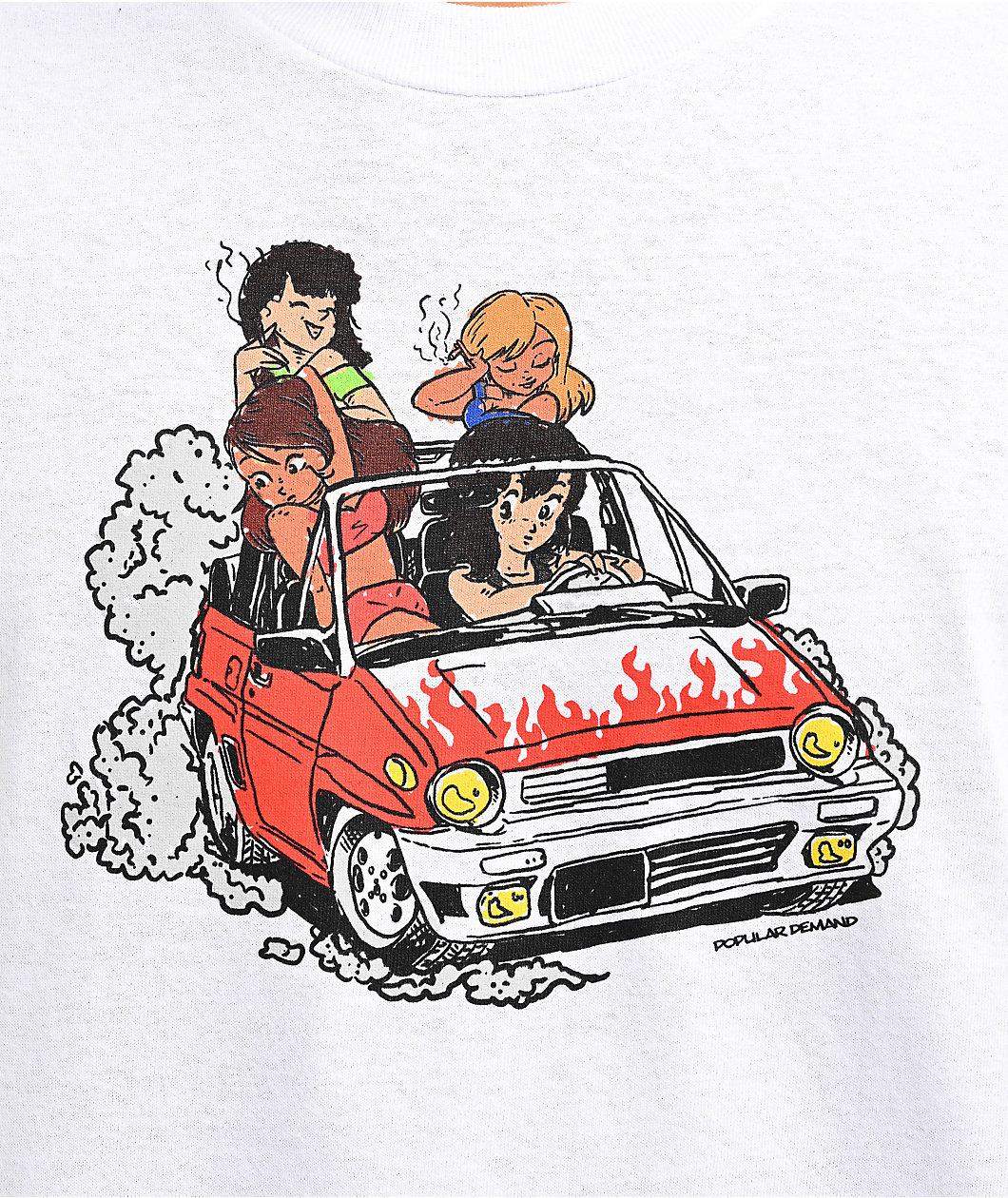 Popular Demand Joy Ride White T-Shirt Product Image
