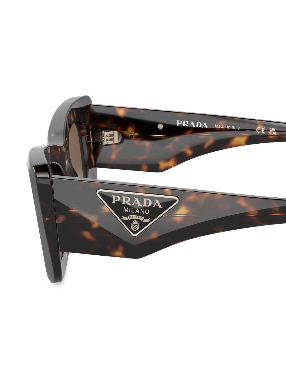 tortoiseshell-effect logo sunglasses Product Image