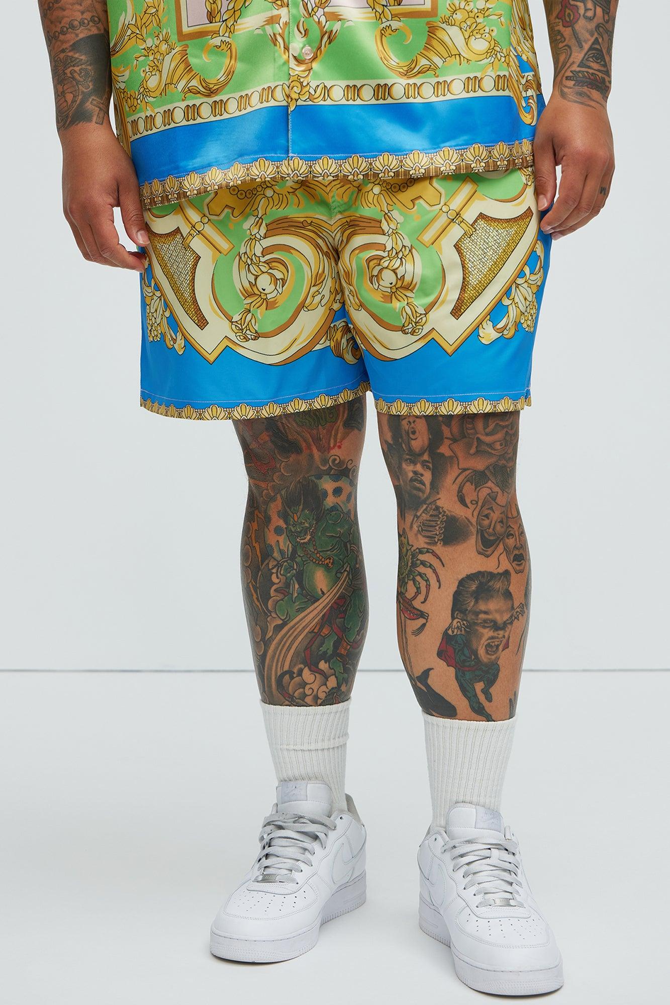 Tivoli Baroque Swim Mid Trunk - Multi Color Product Image