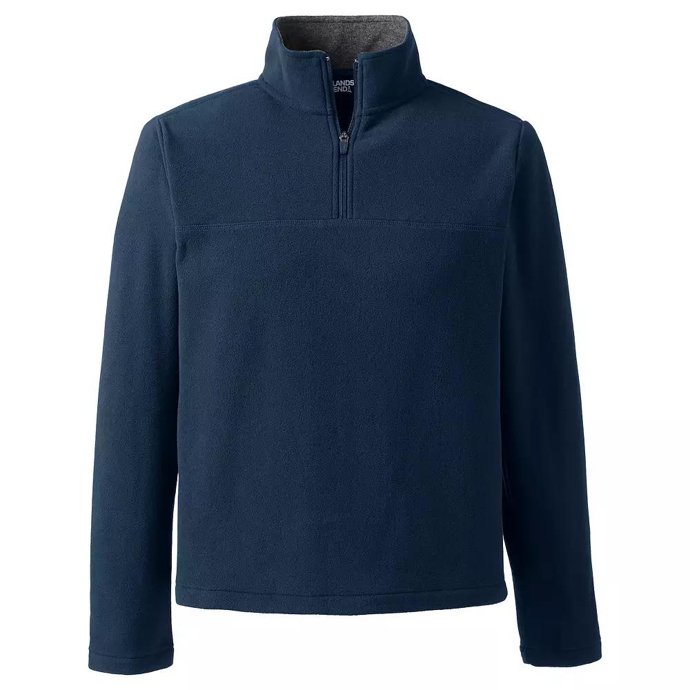 Men's Lands' End Fleece Quarter-Zip Pullover,  Product Image