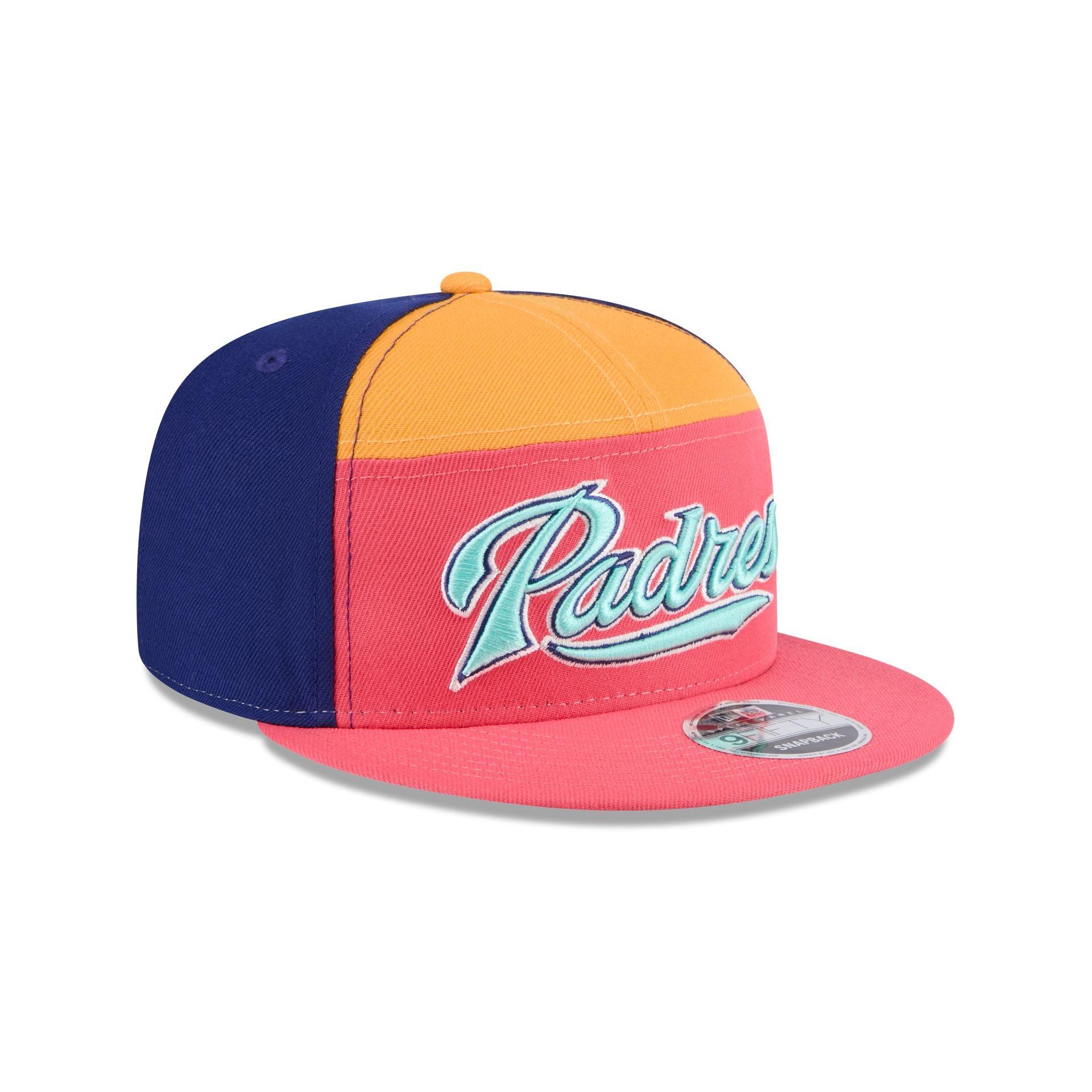 San Diego Padres Coral Split Panel 9FIFTY Snapback Hat Male Product Image