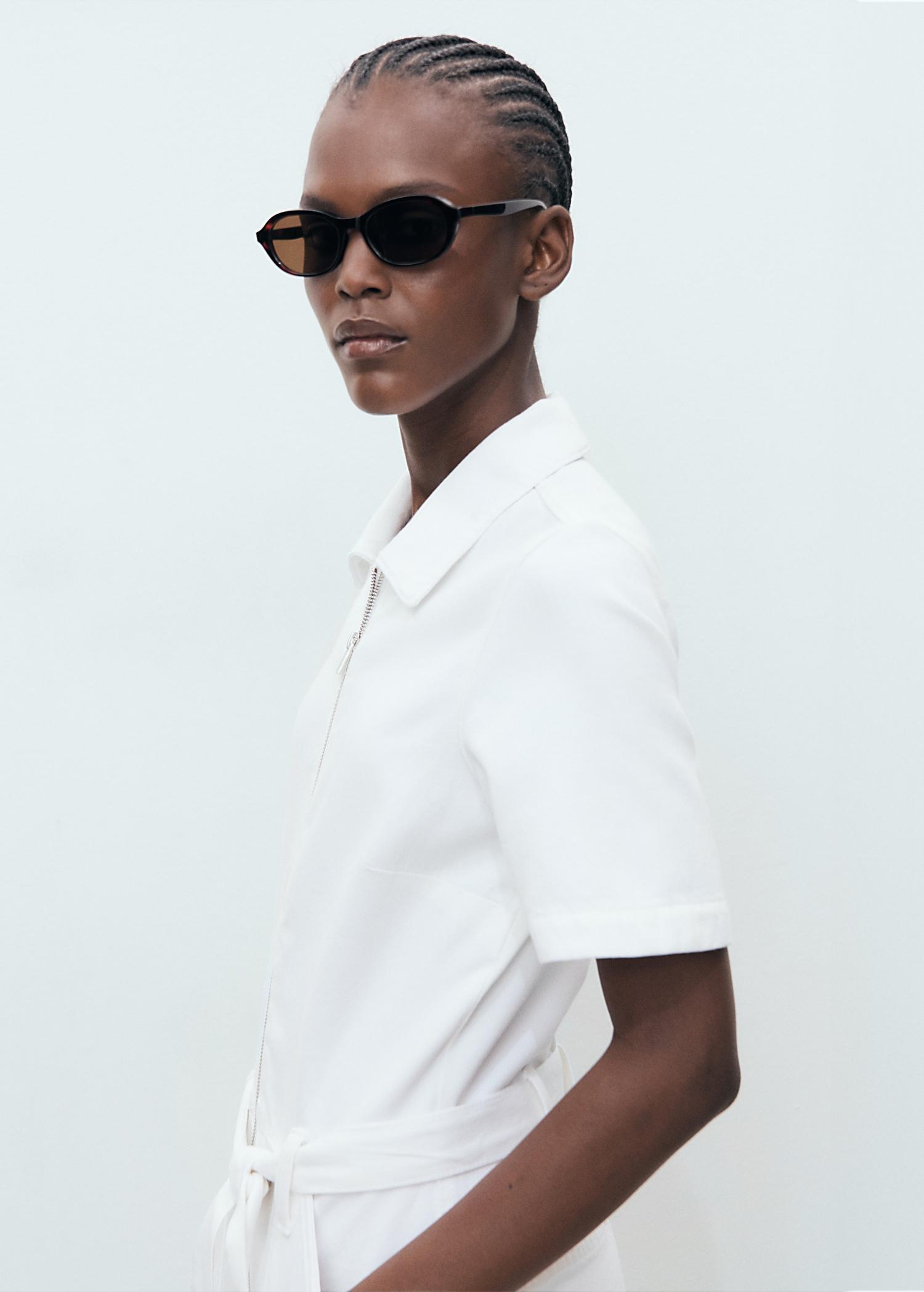 Denim jumpsuit belt - Women | MANGO USA Product Image