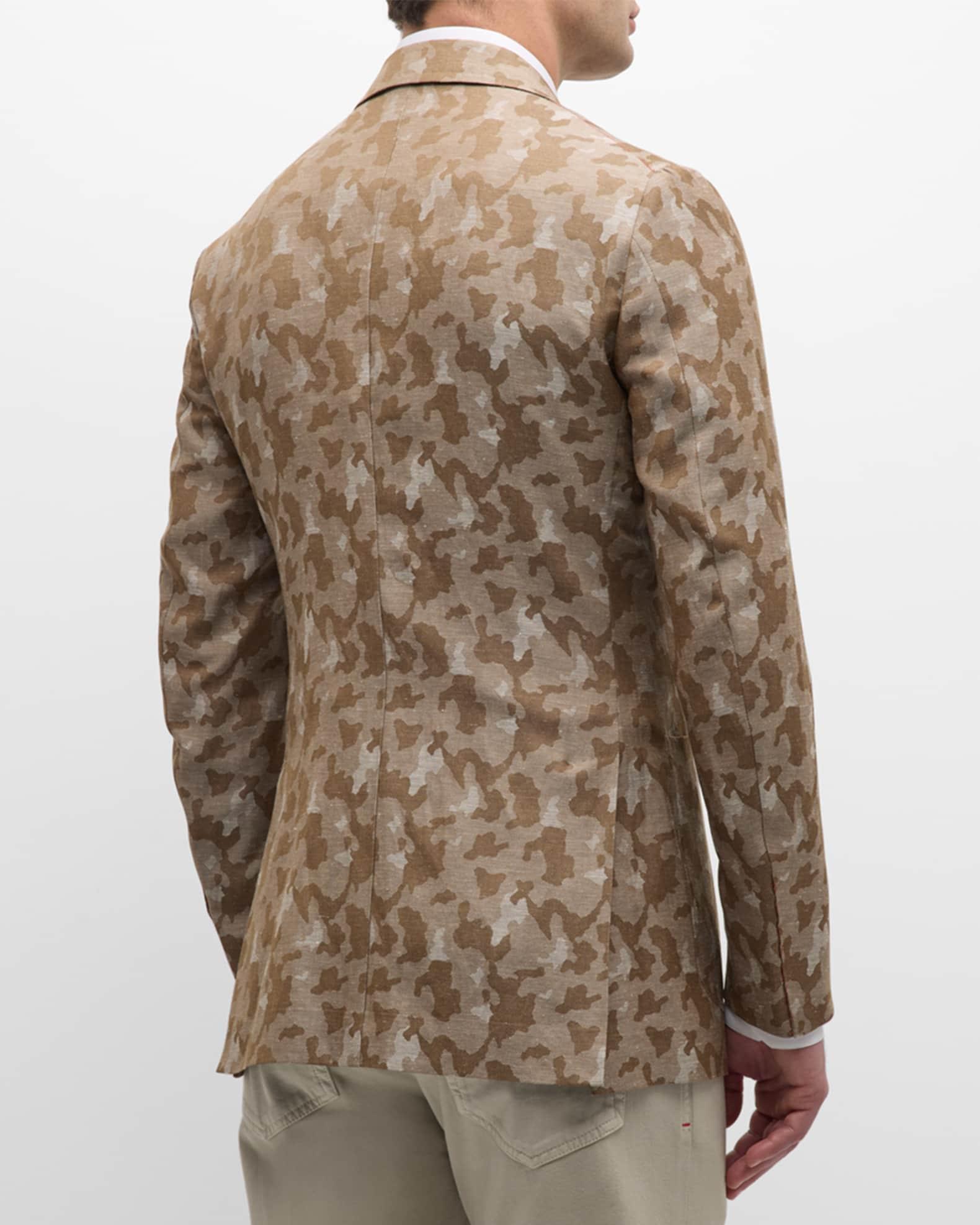 Men's Camo Cashmere-Linen Blazer Product Image