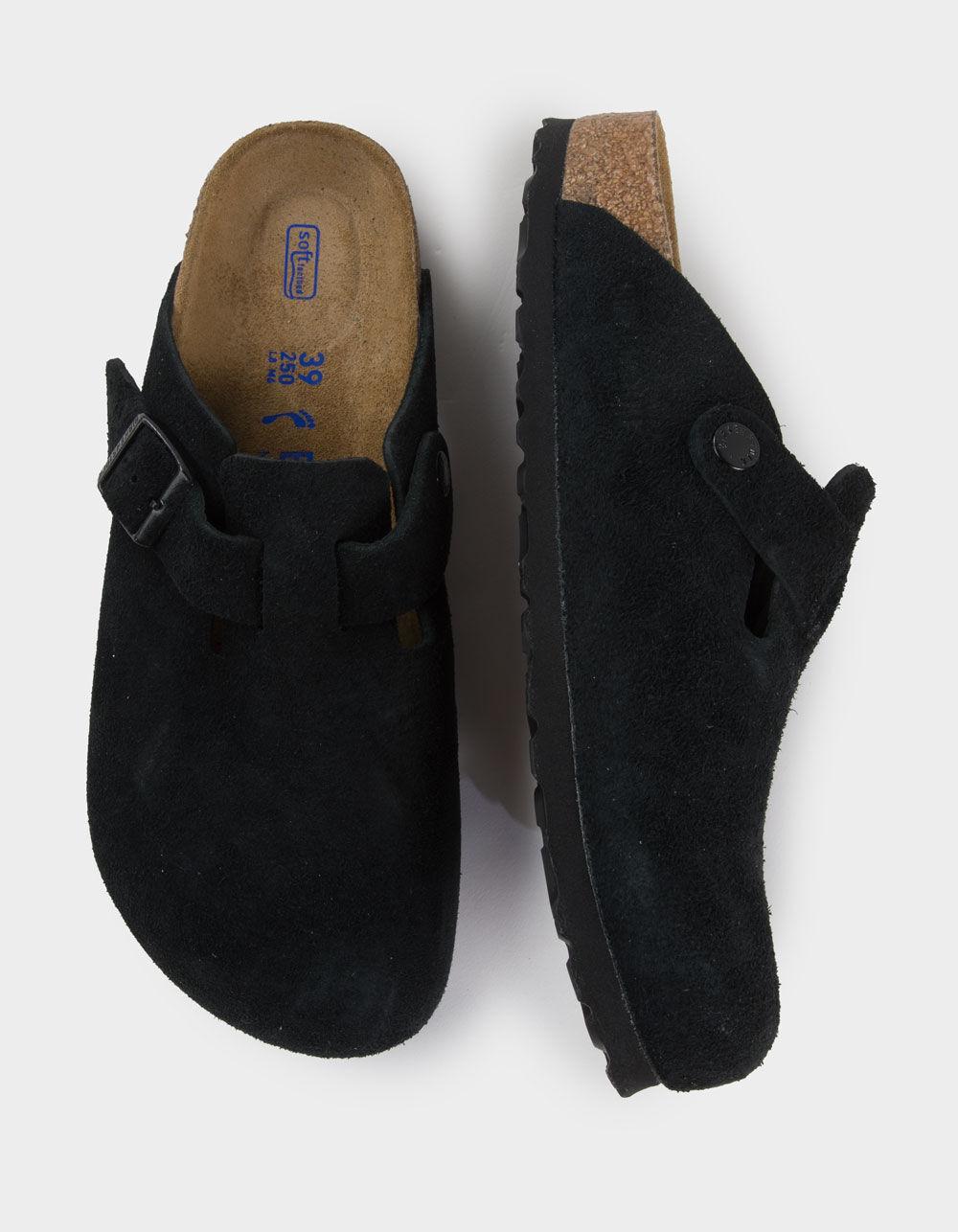 BIRKENSTOCK Boston Soft Footbed Womens Clogs - BLACK Product Image