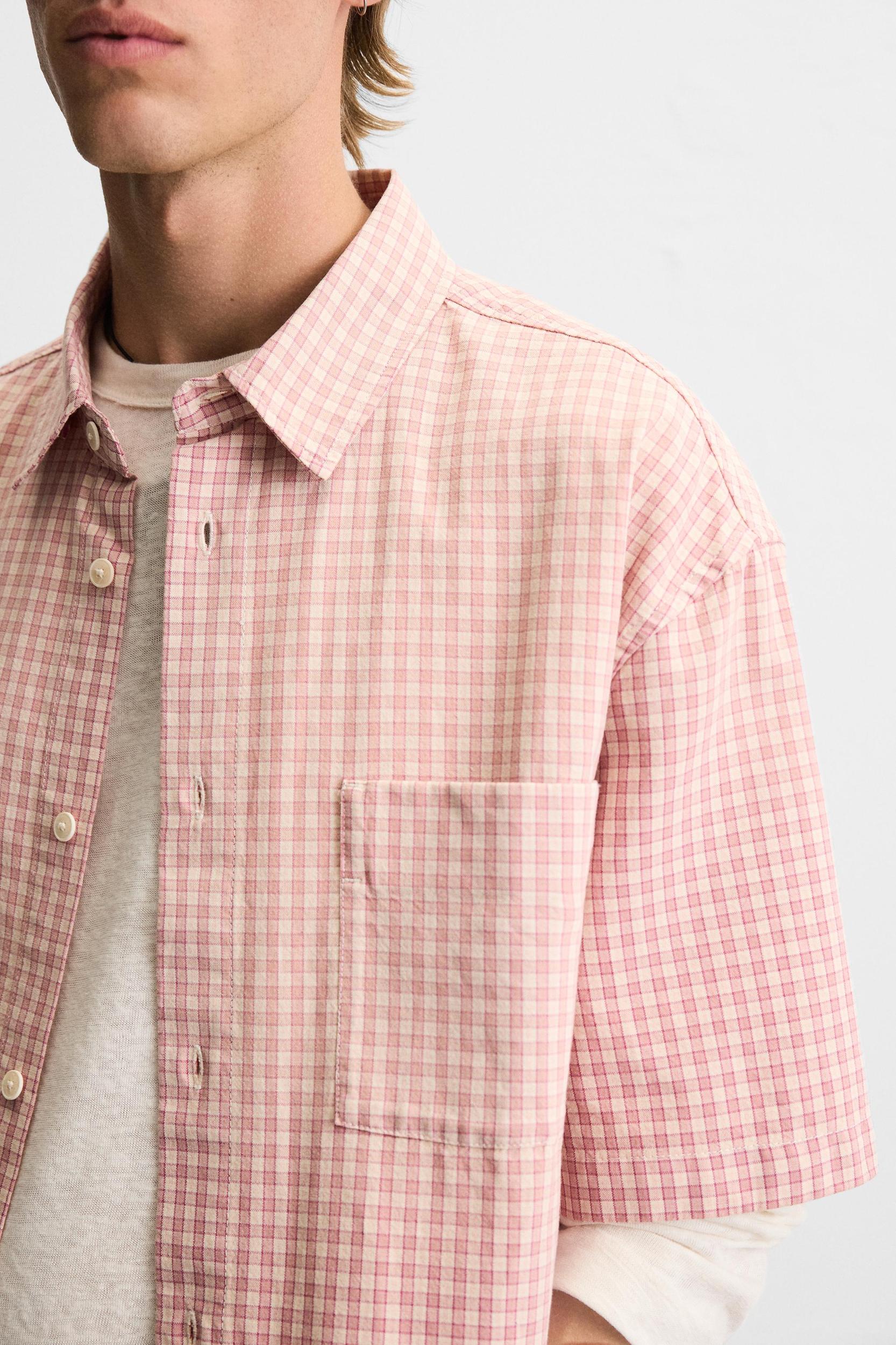 PLAID COTTON SHIRT Product Image