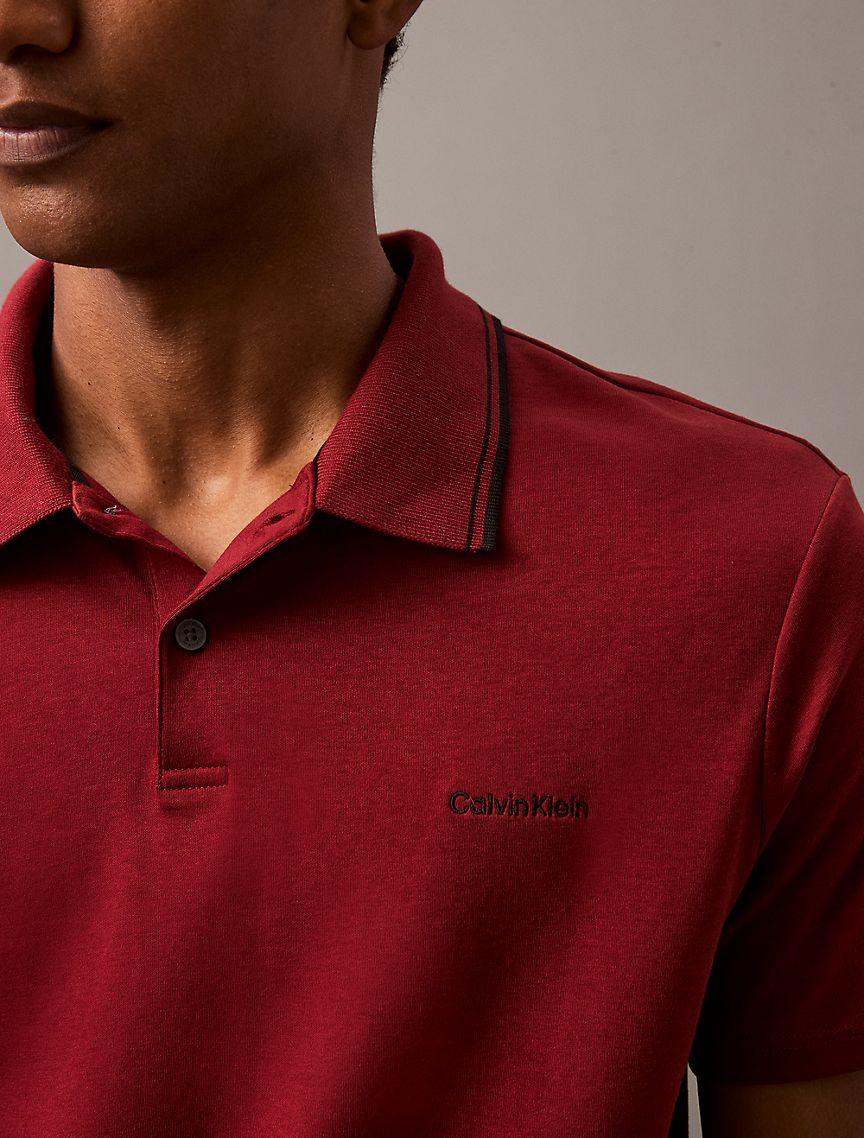 Liquid Cotton Tipped Polo Shirt Product Image