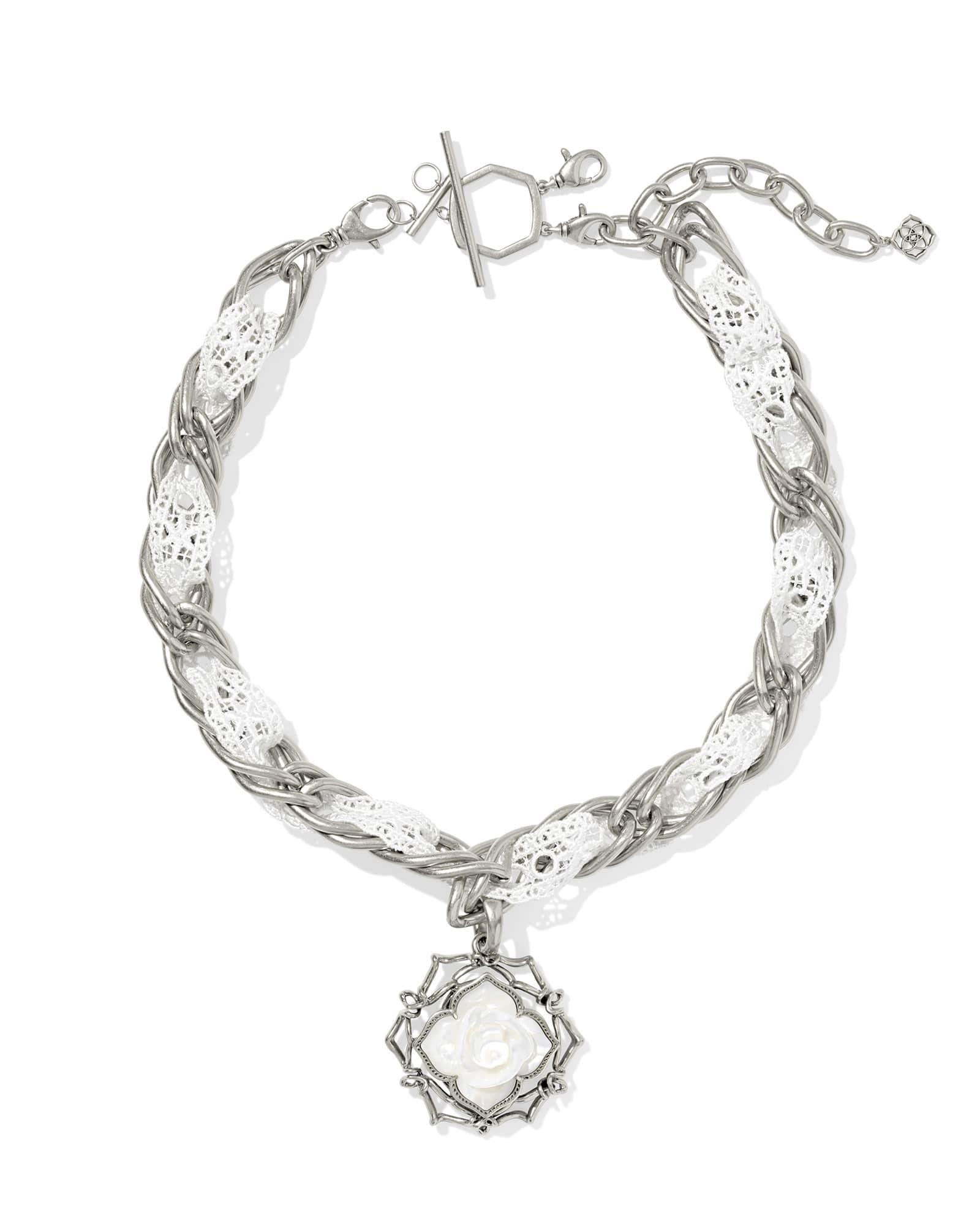 Mallory Rose Vintage Silver Statement Necklace Product Image