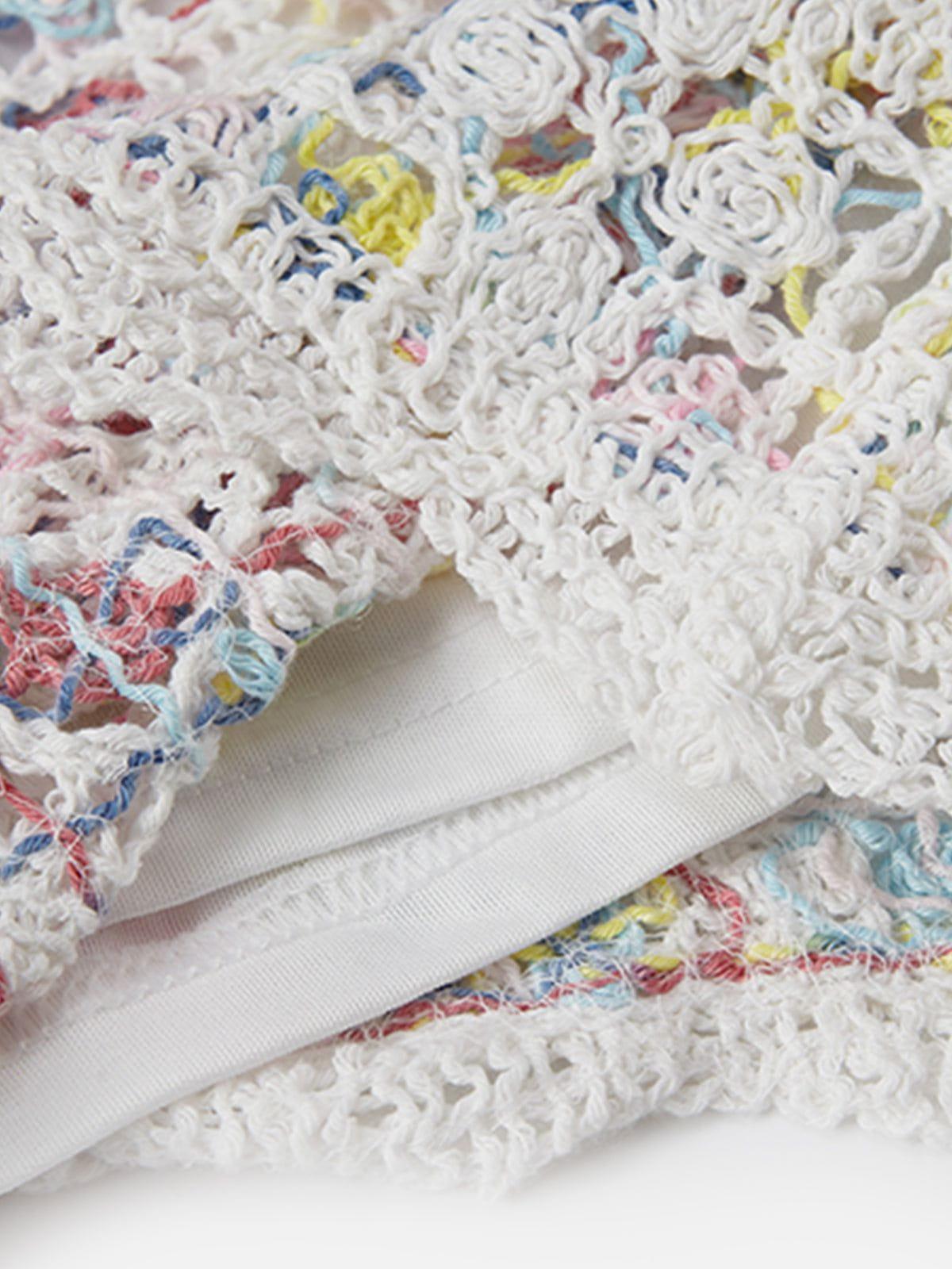 Aelfric Eden Colorful Crochet Mini Shorts Female Product Image