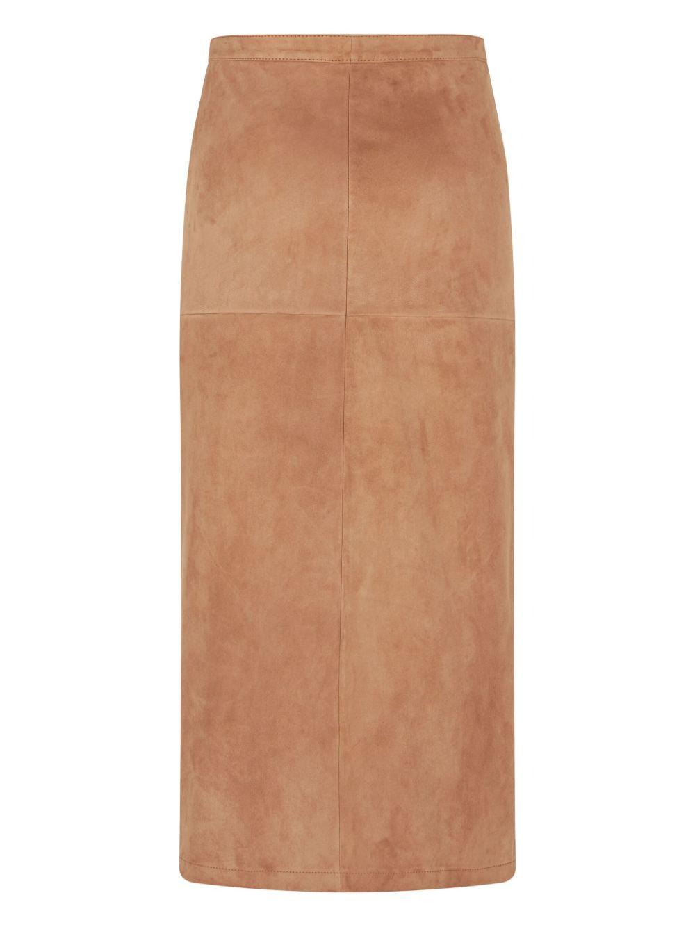 suede midi skirt Product Image