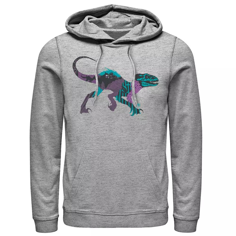 Men's Jurassic World Raptor DNA Scene Fill Hoodie,  Product Image