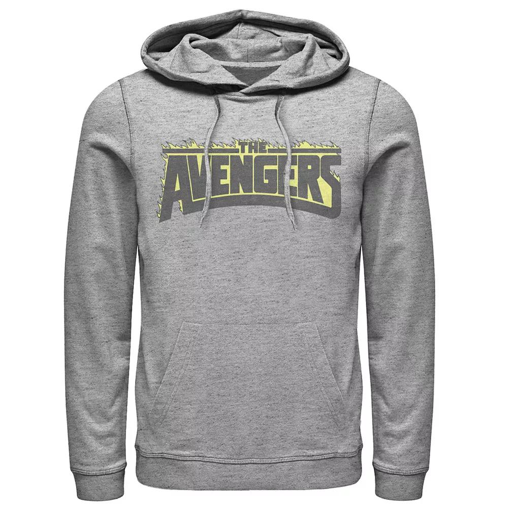 Men's Marvel The Avengers Flaming Logo Hoodie,  Product Image