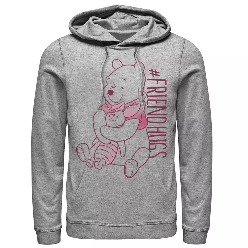 Disney's Winnie The Pooh Piglet Pooh Friend Hugs Men's Hoodie,  Product Image